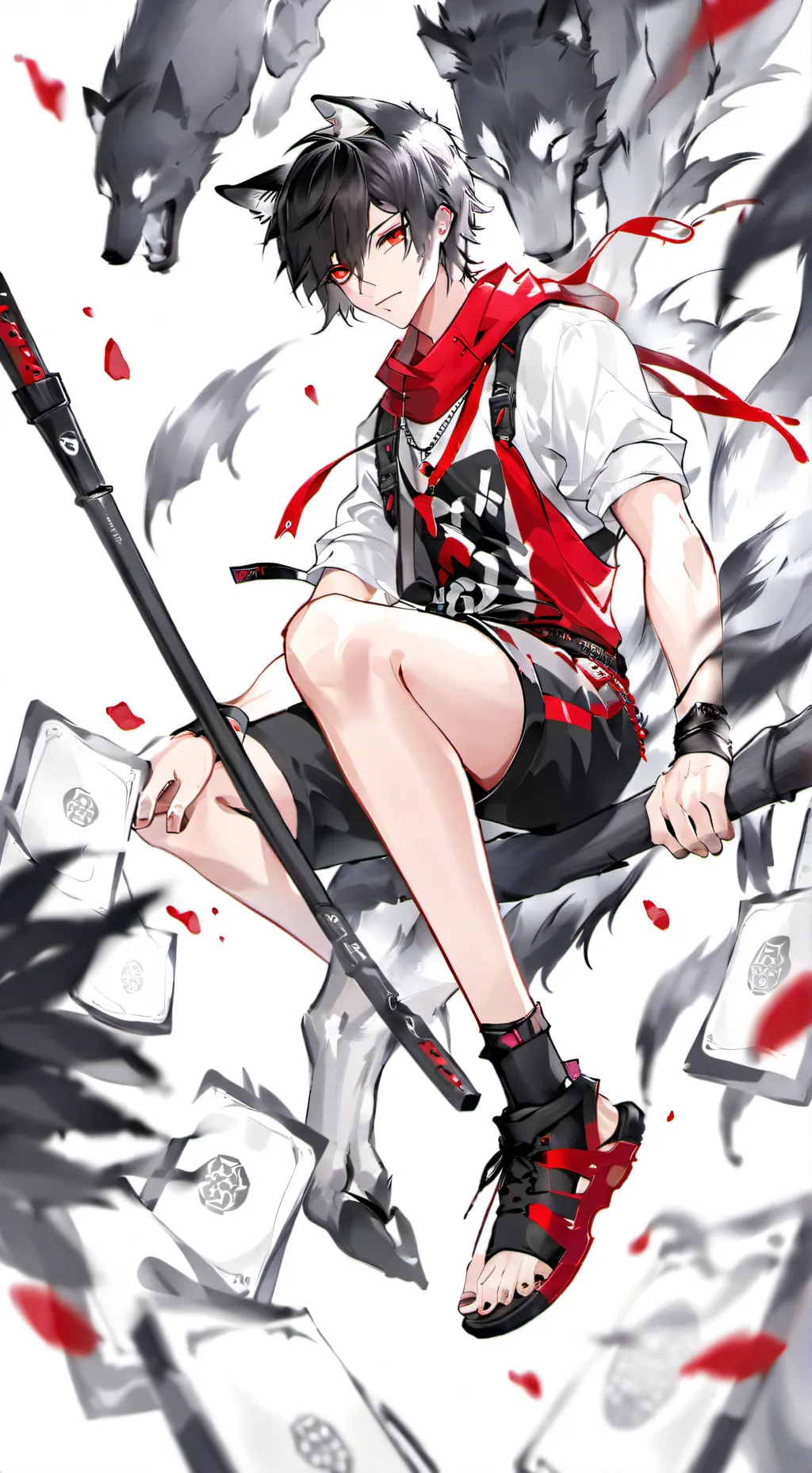 ai character: Moon background