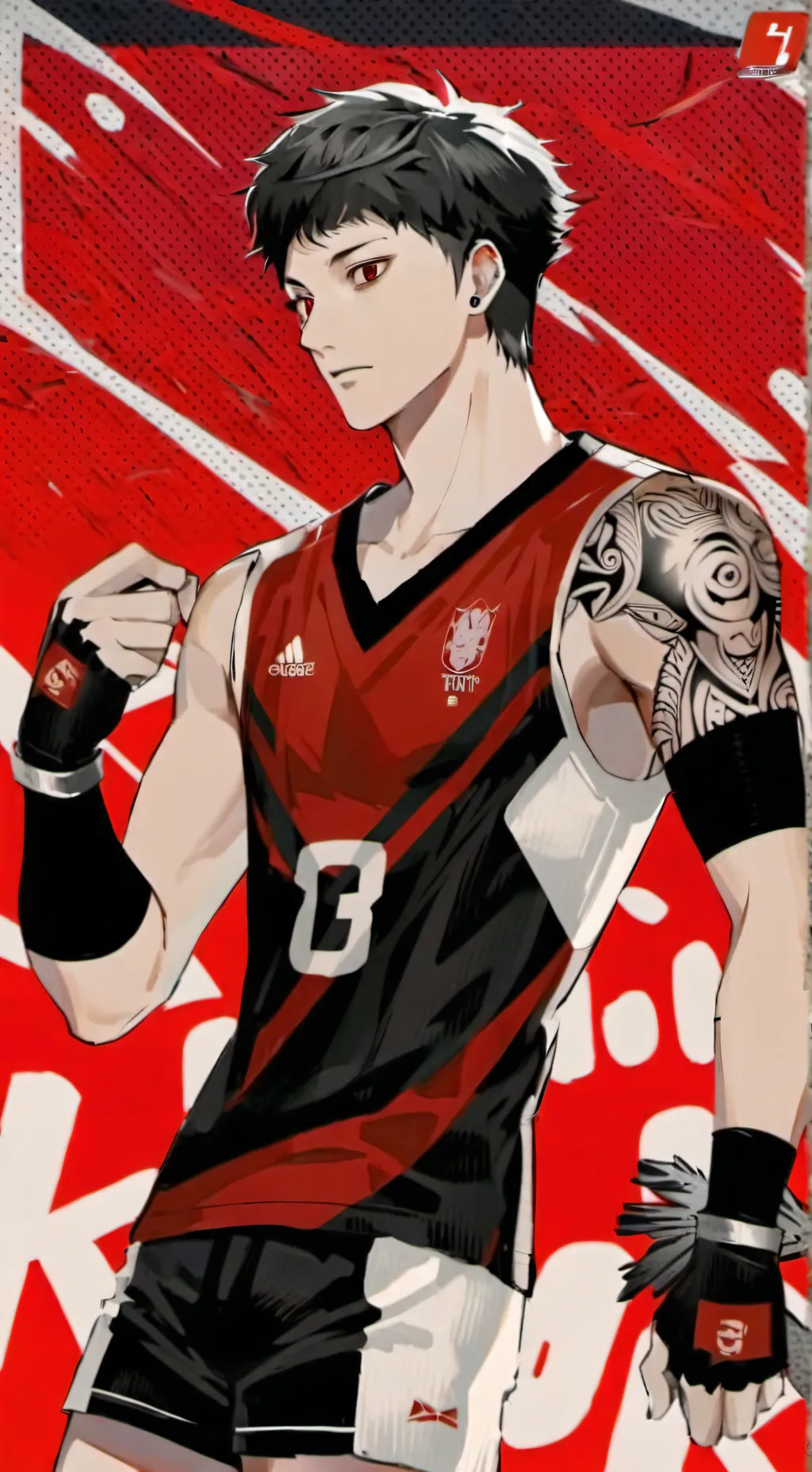ai character: Haikyuu-nekoma  background