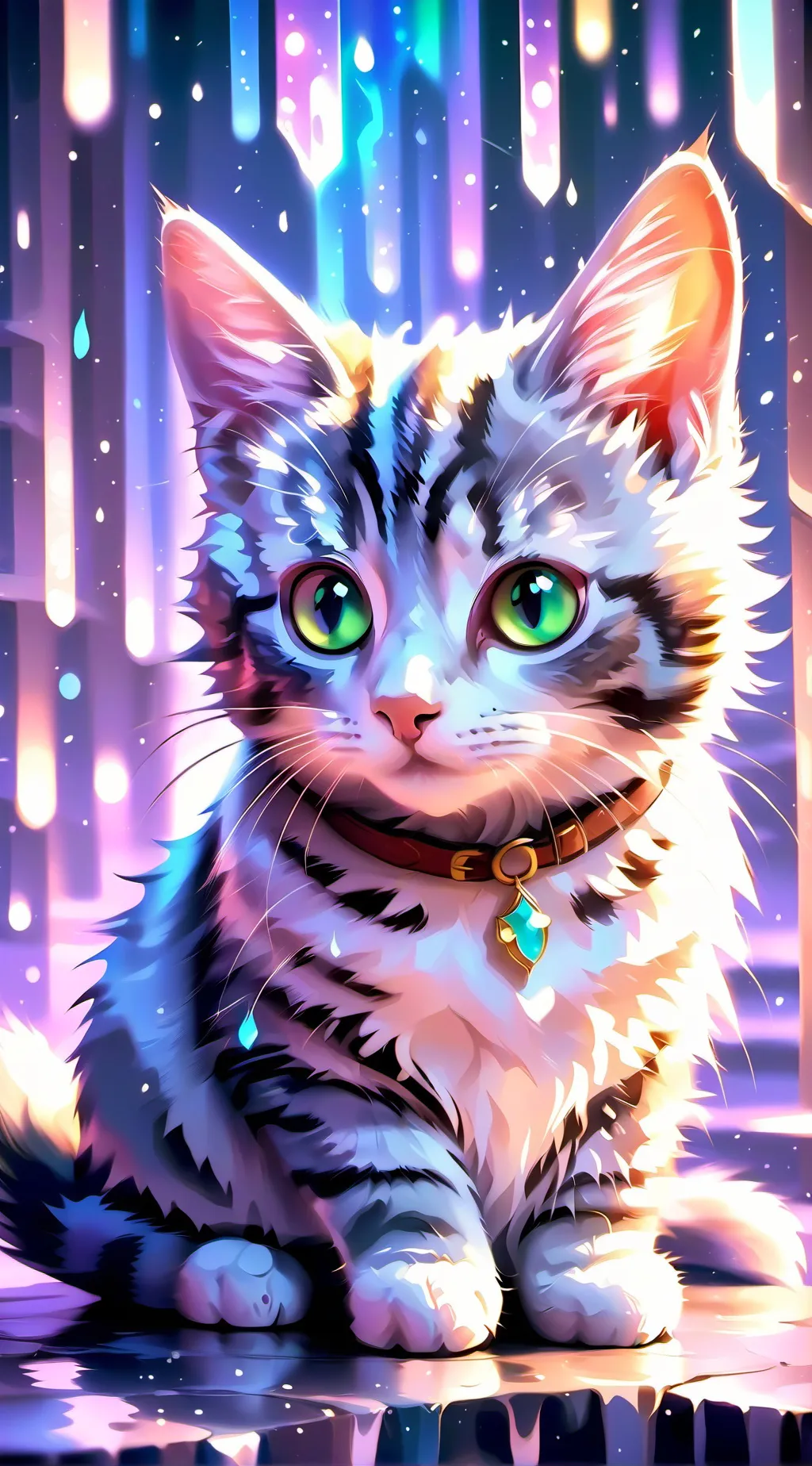 ai character: Powerful Cat background