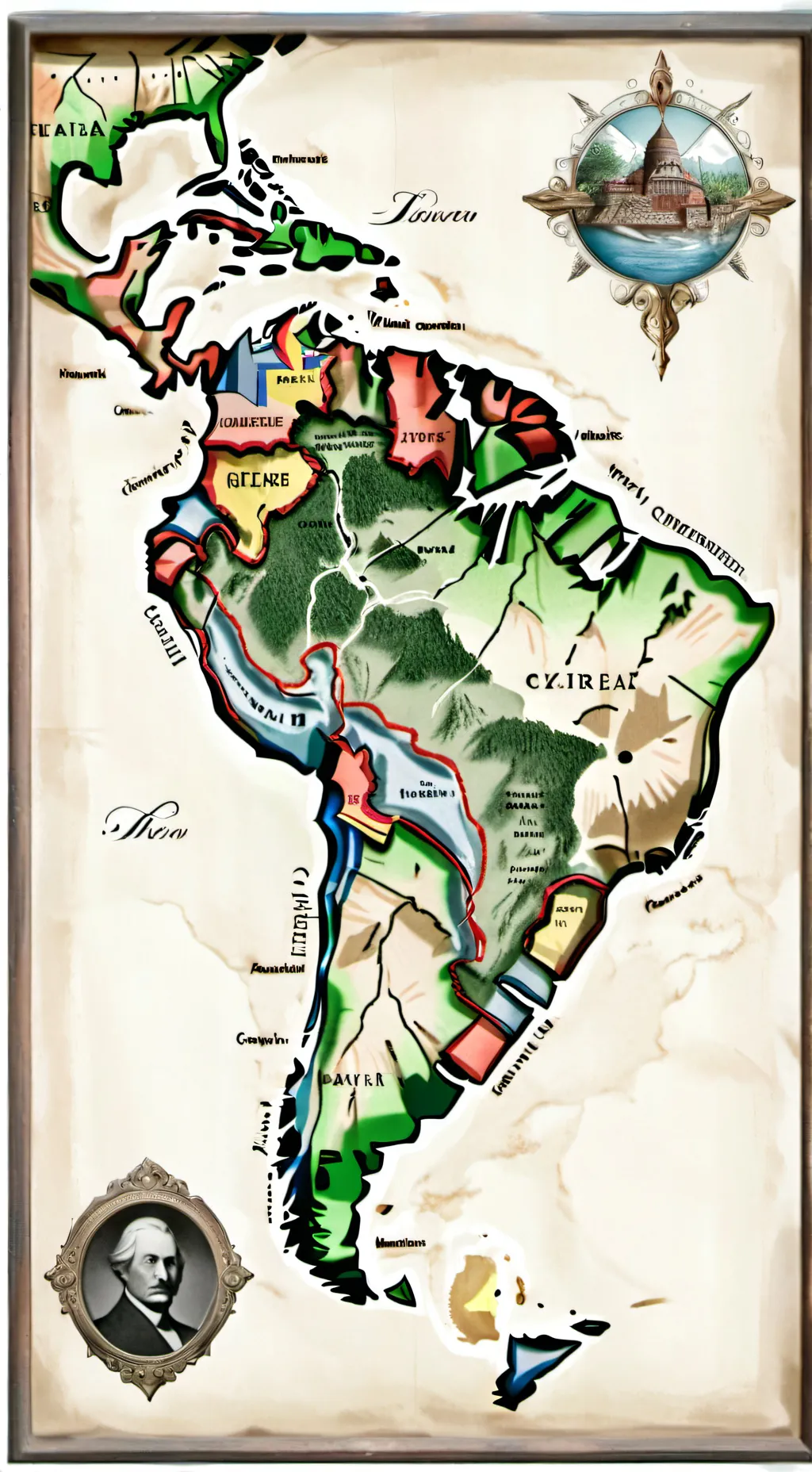 ai character: South America background