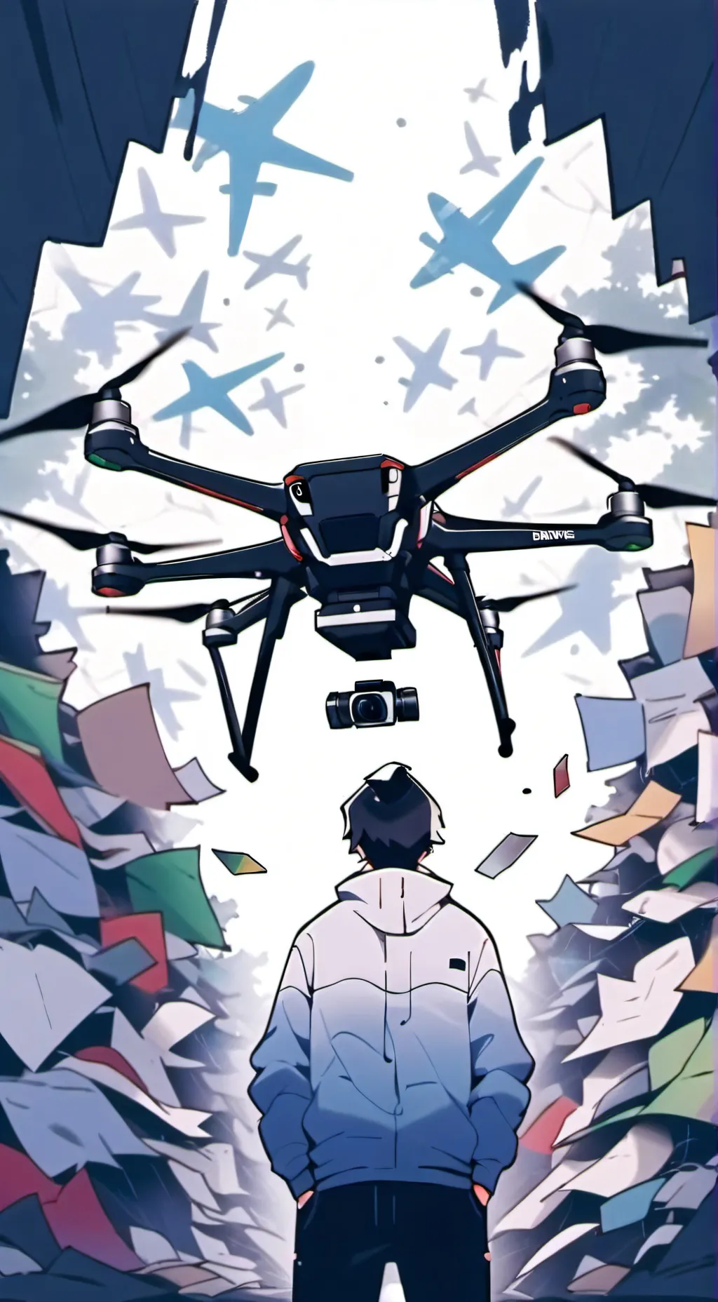 ai character: drone story background