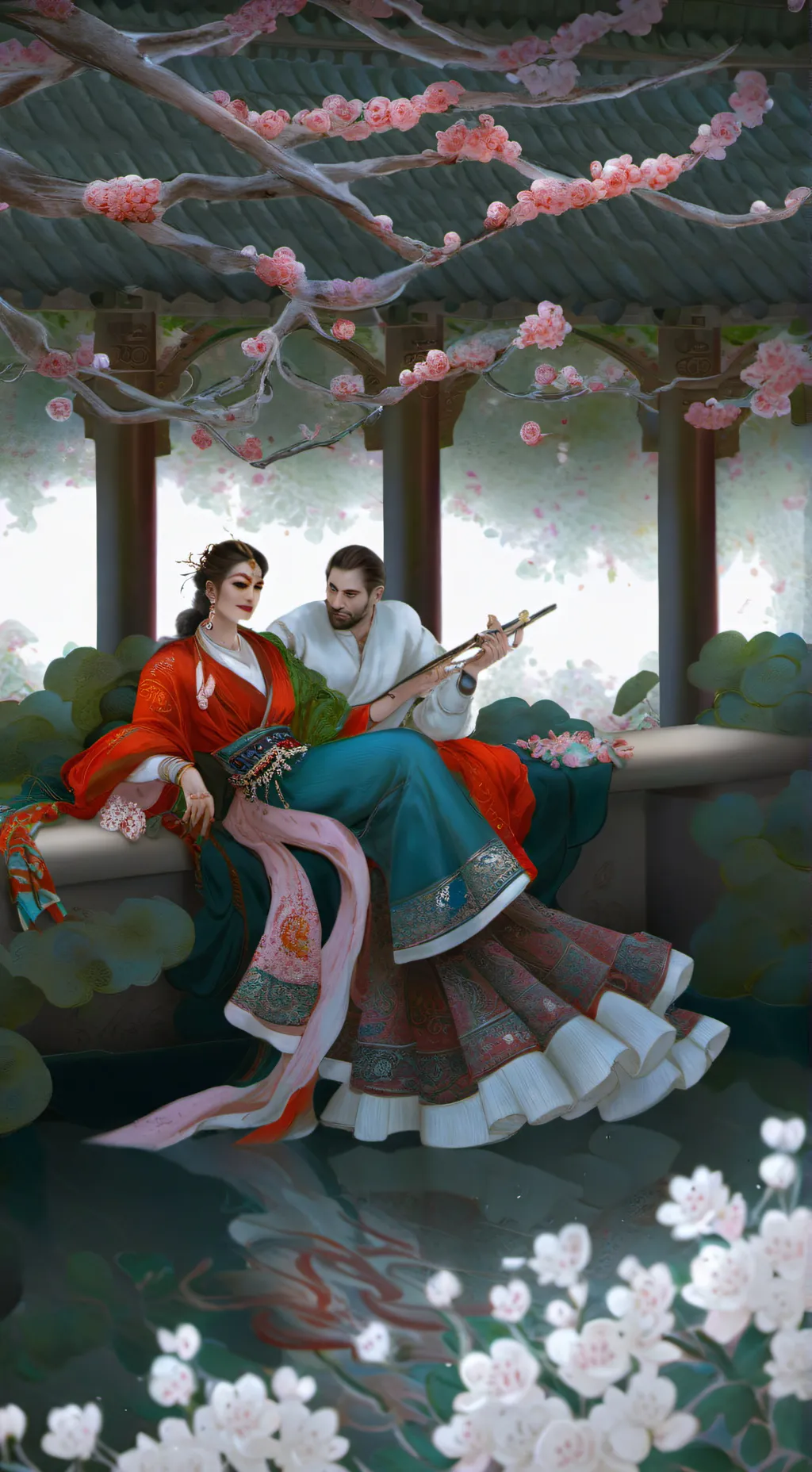 ai character: Squid game doll background