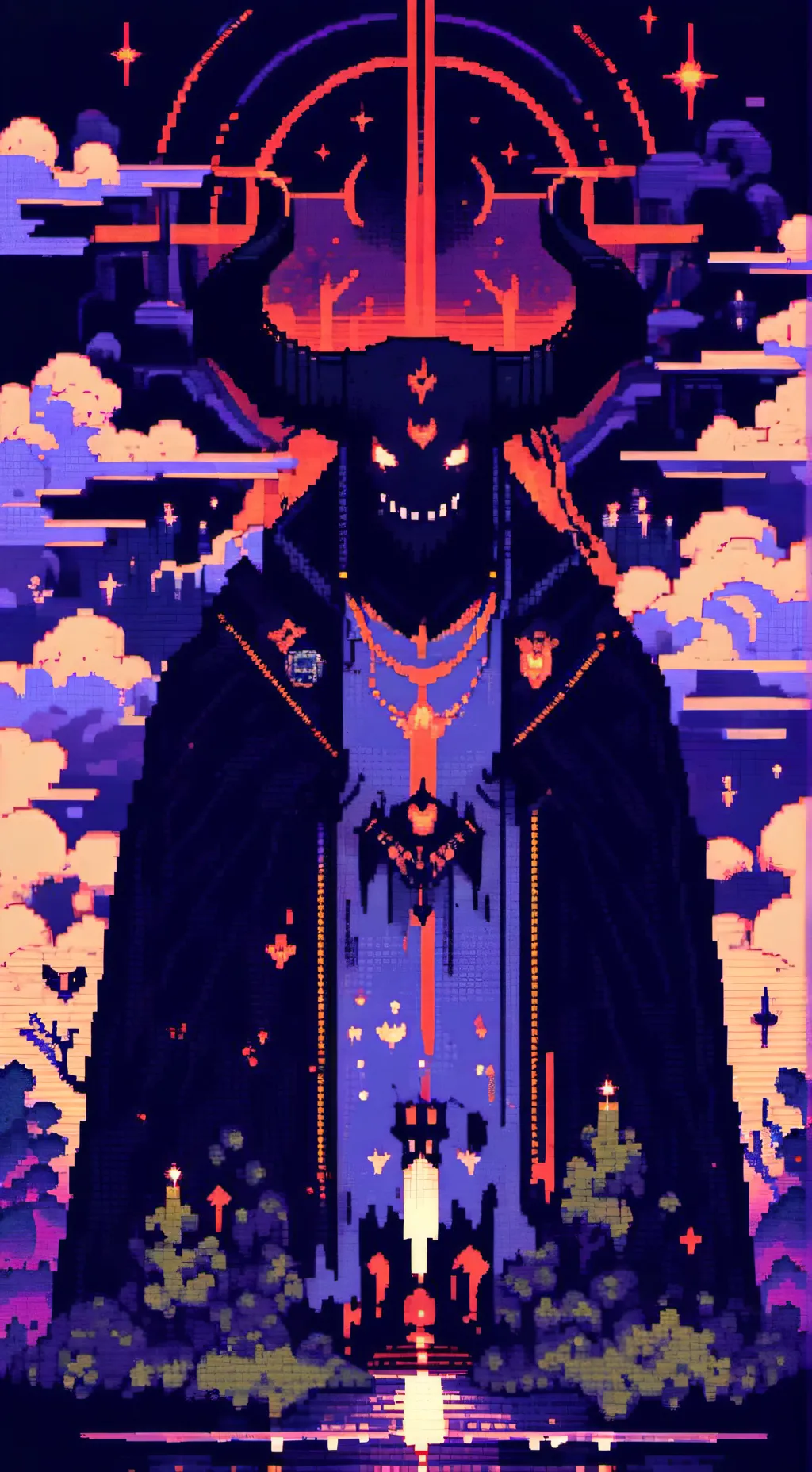 ai character: Satan x Yogirt background