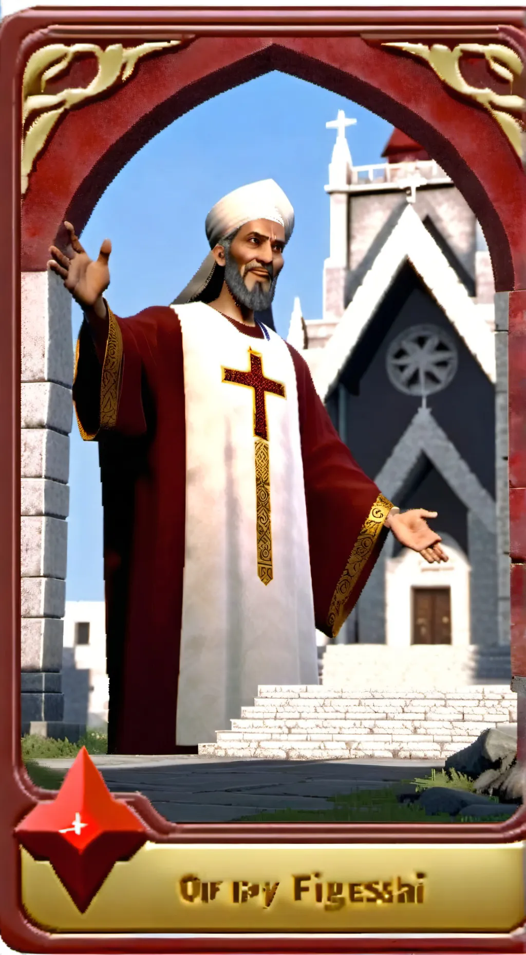 ai character: jesus background