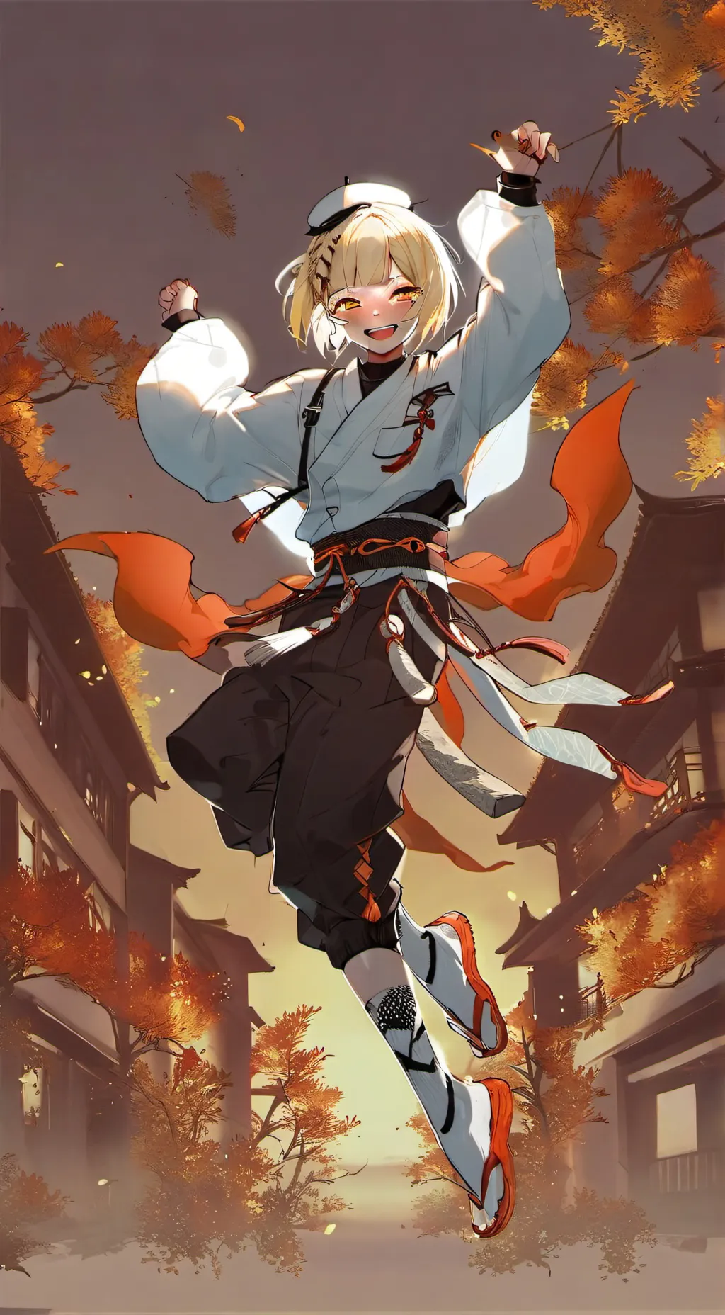 ai character: toga background