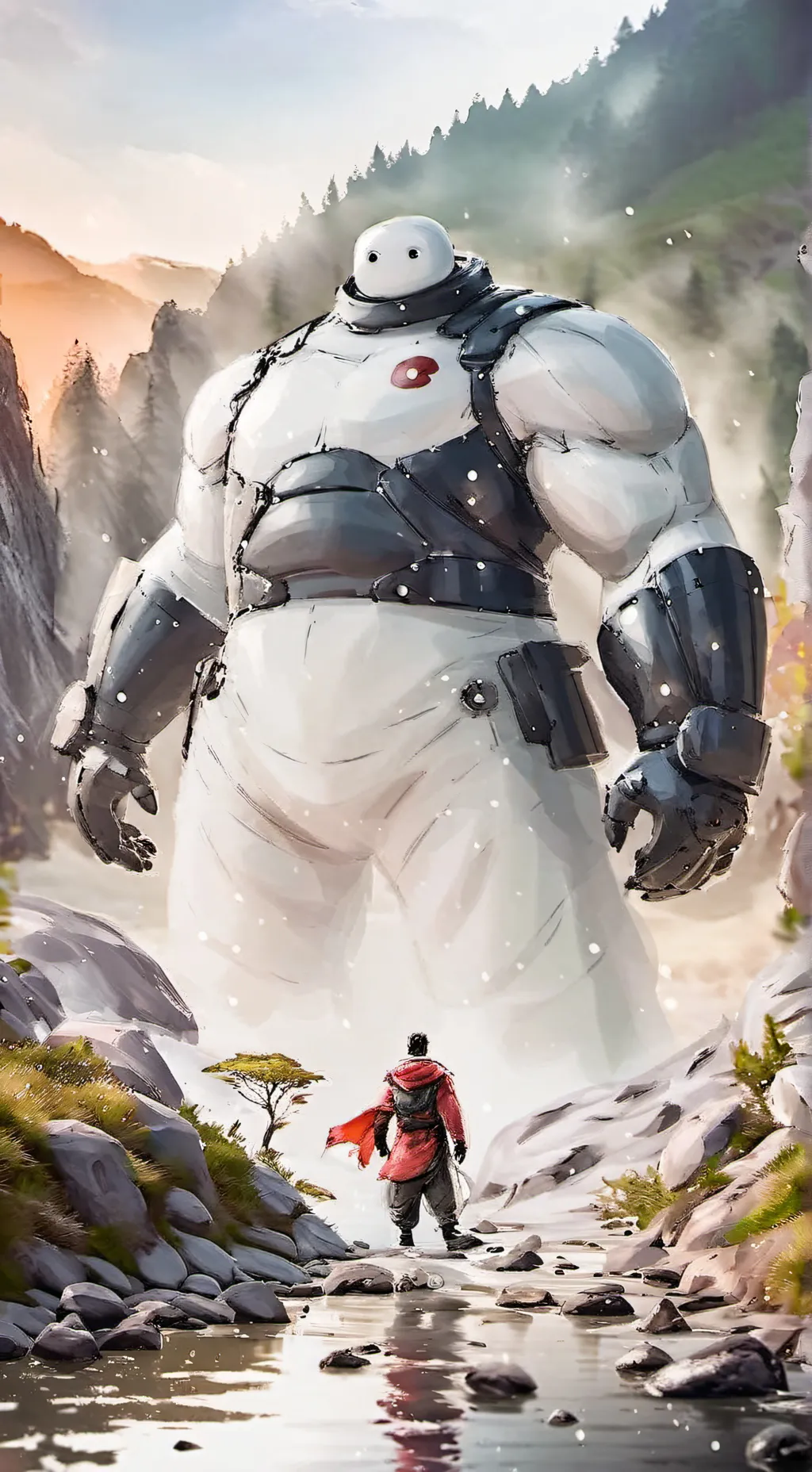 ai character: baymax background