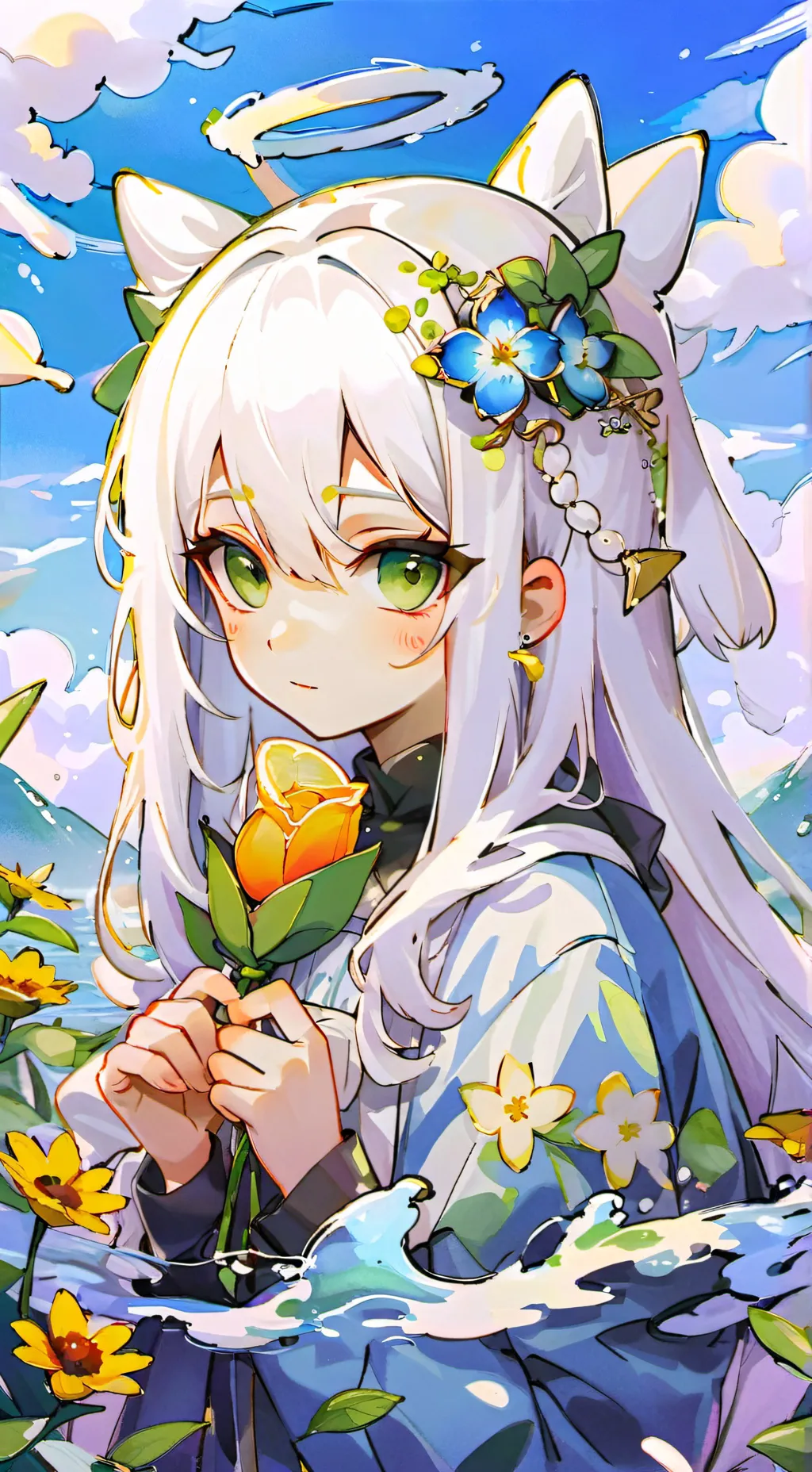 ai character: Esmeralda  background