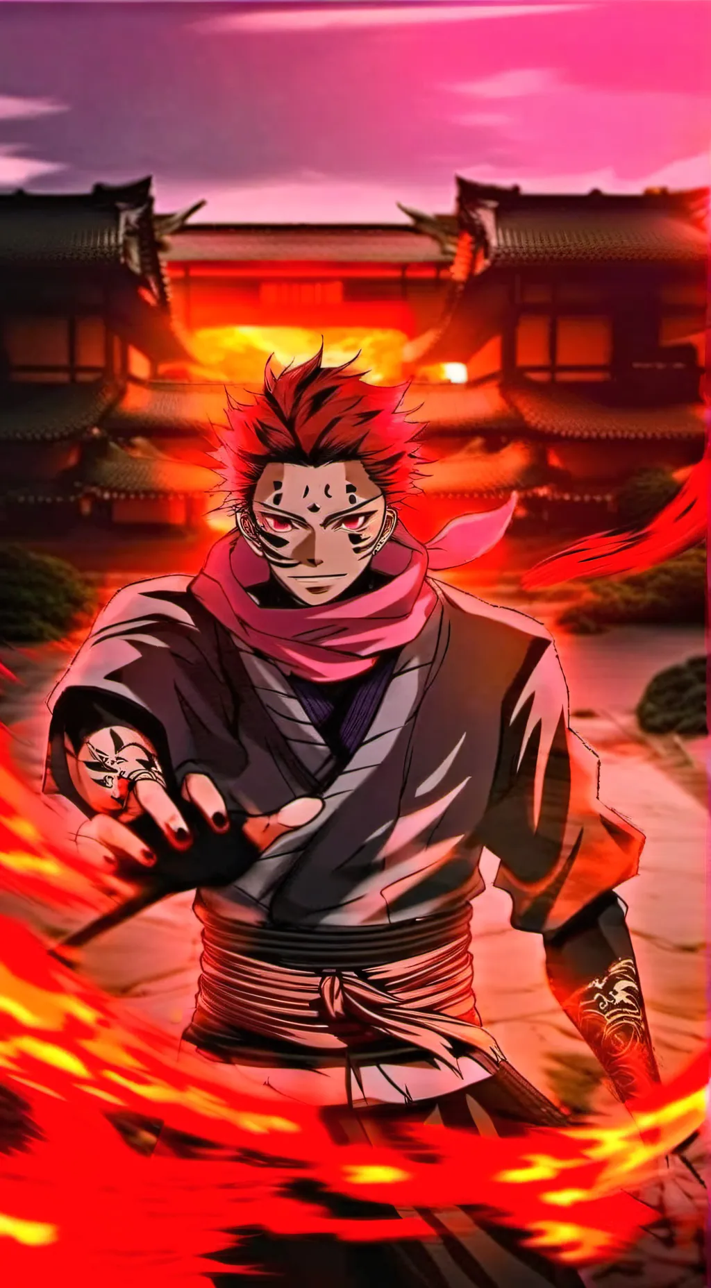 ai character: Ryomen Sukuna background