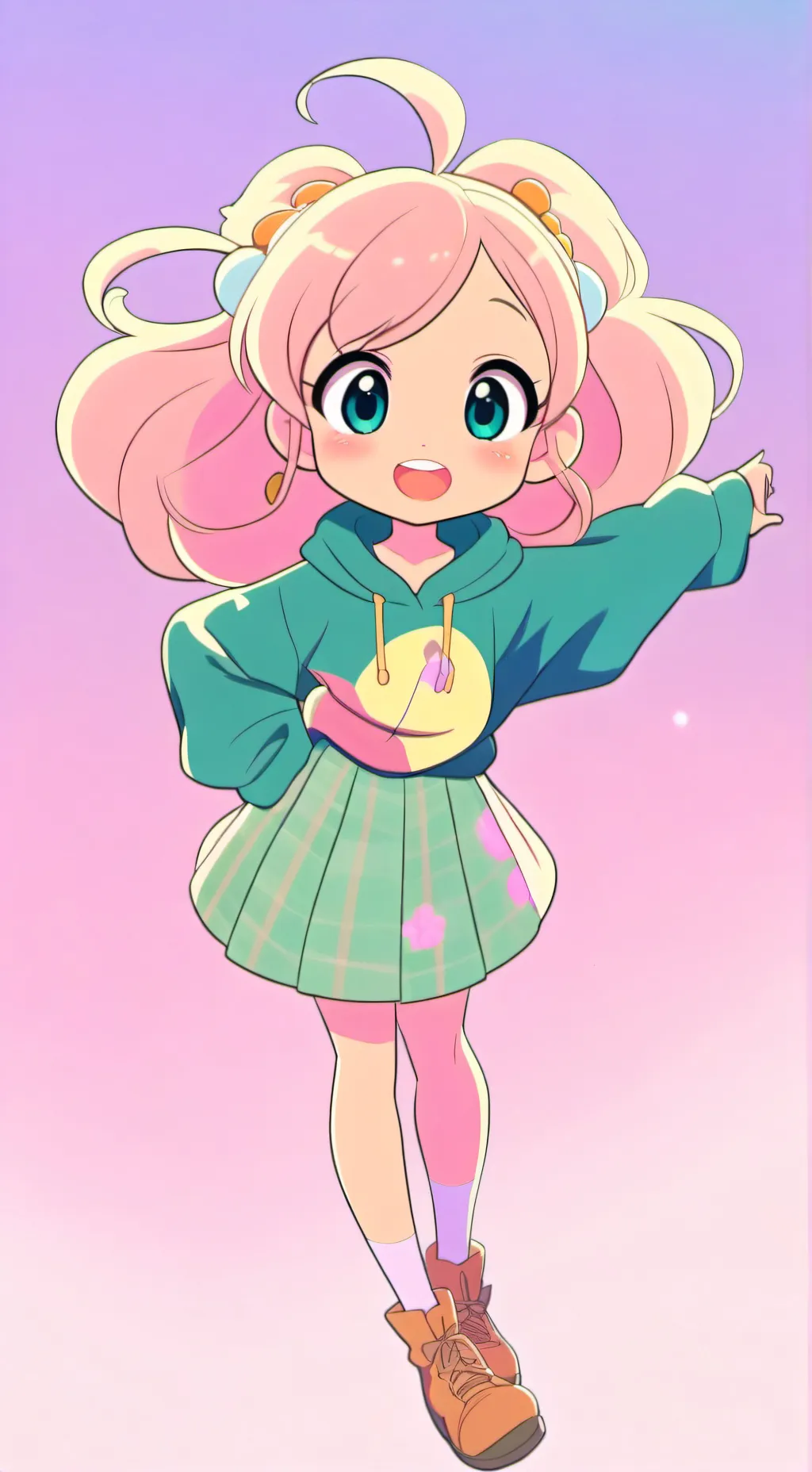 ai character: private fixing background