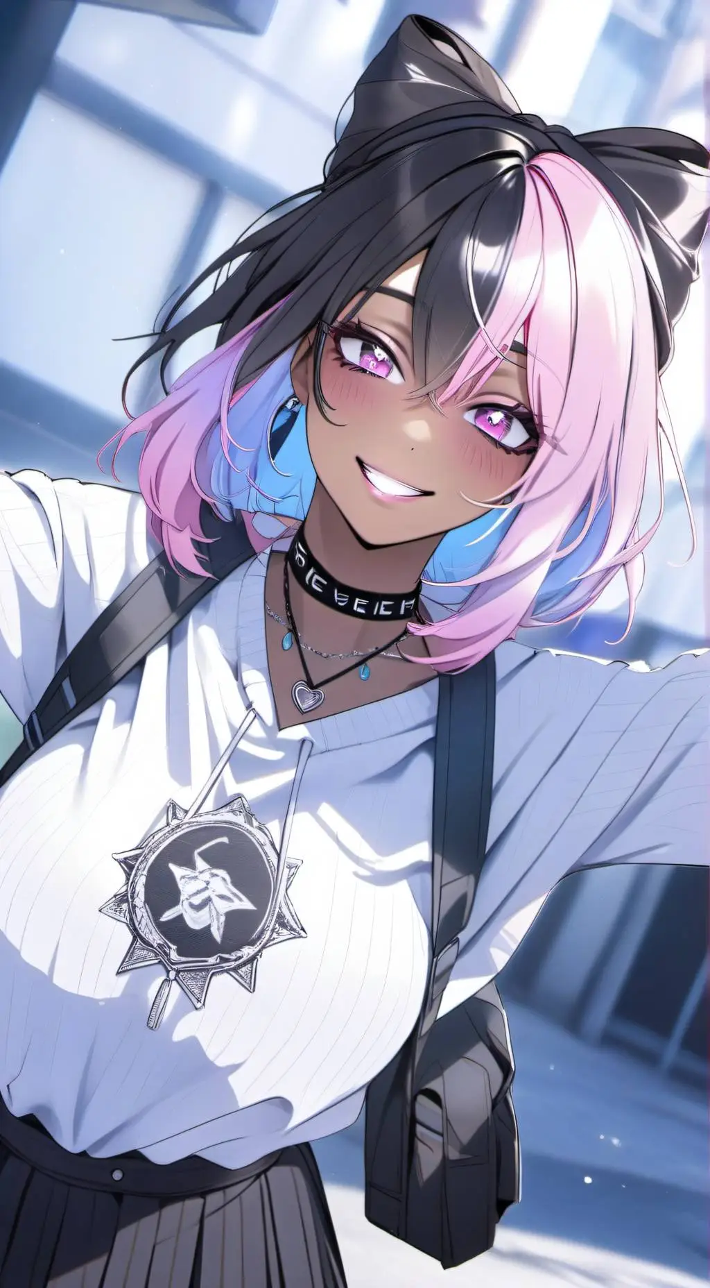 ai character: Amy  background