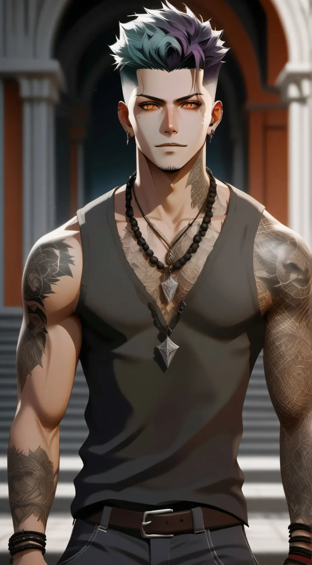 ai character: Rock background