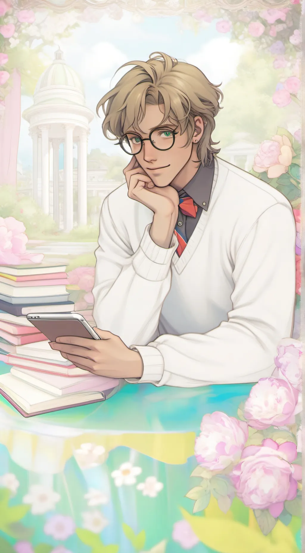 ai character: Mr. Moon background