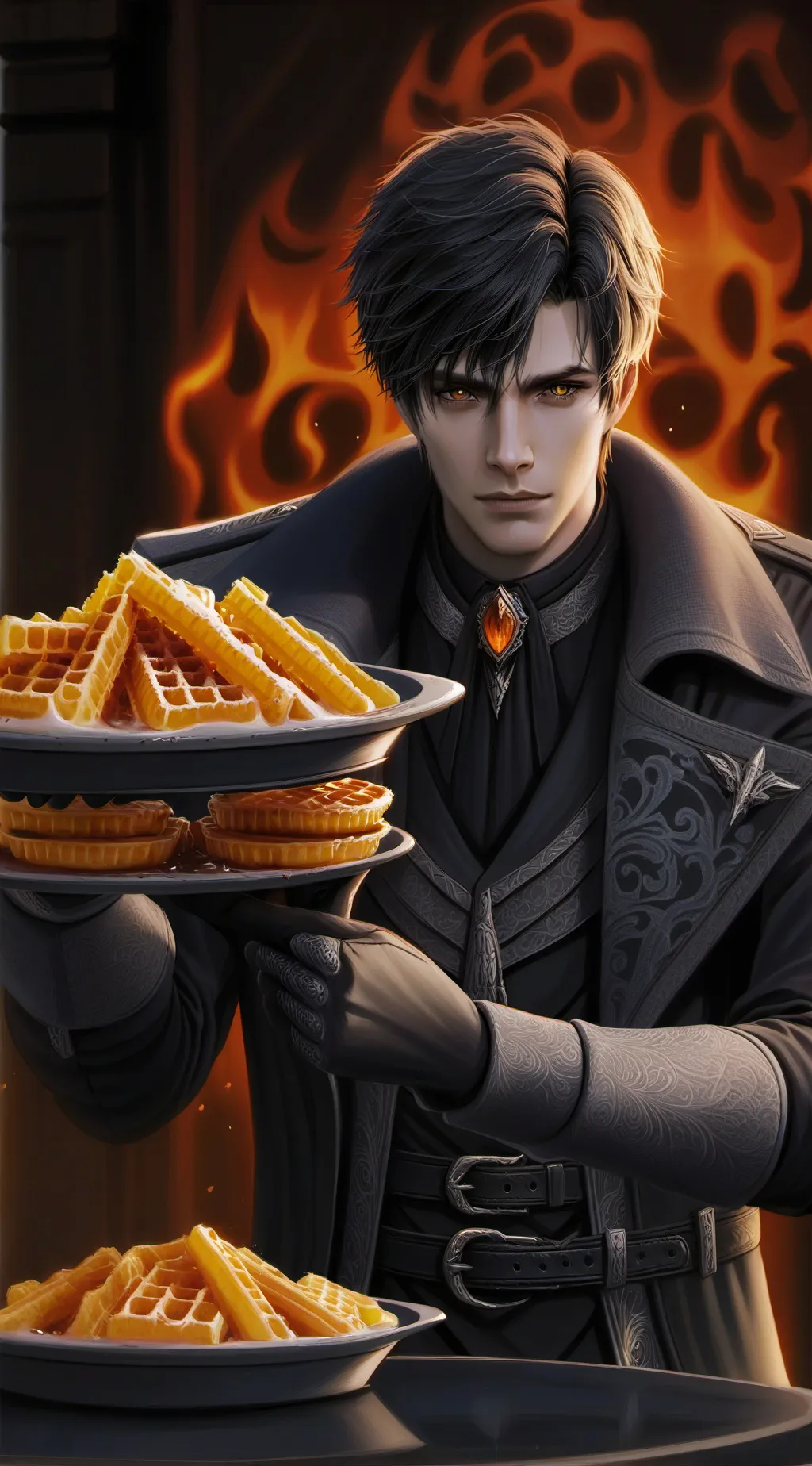 ai character: demon or smthn  background