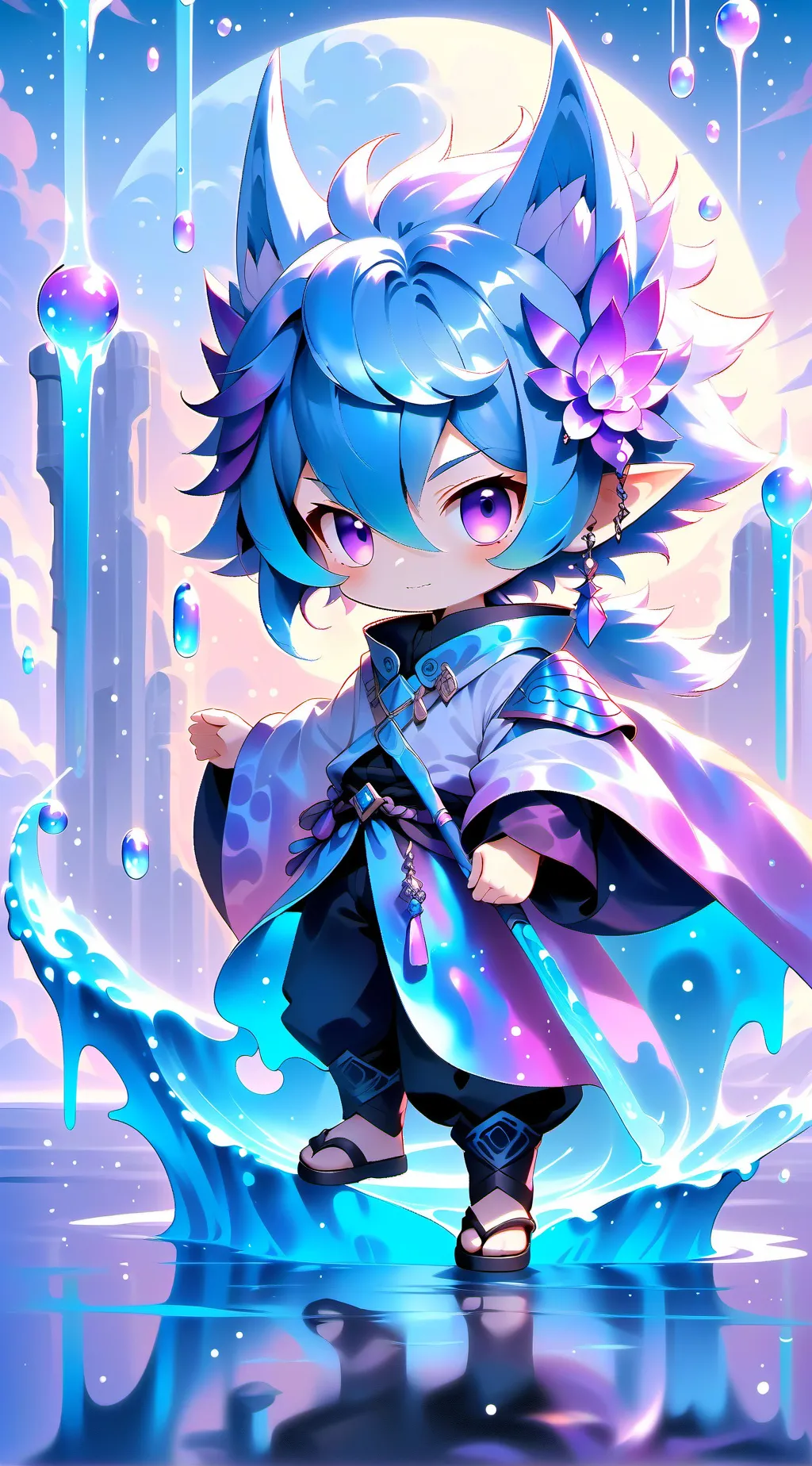 ai character: speaker woman background