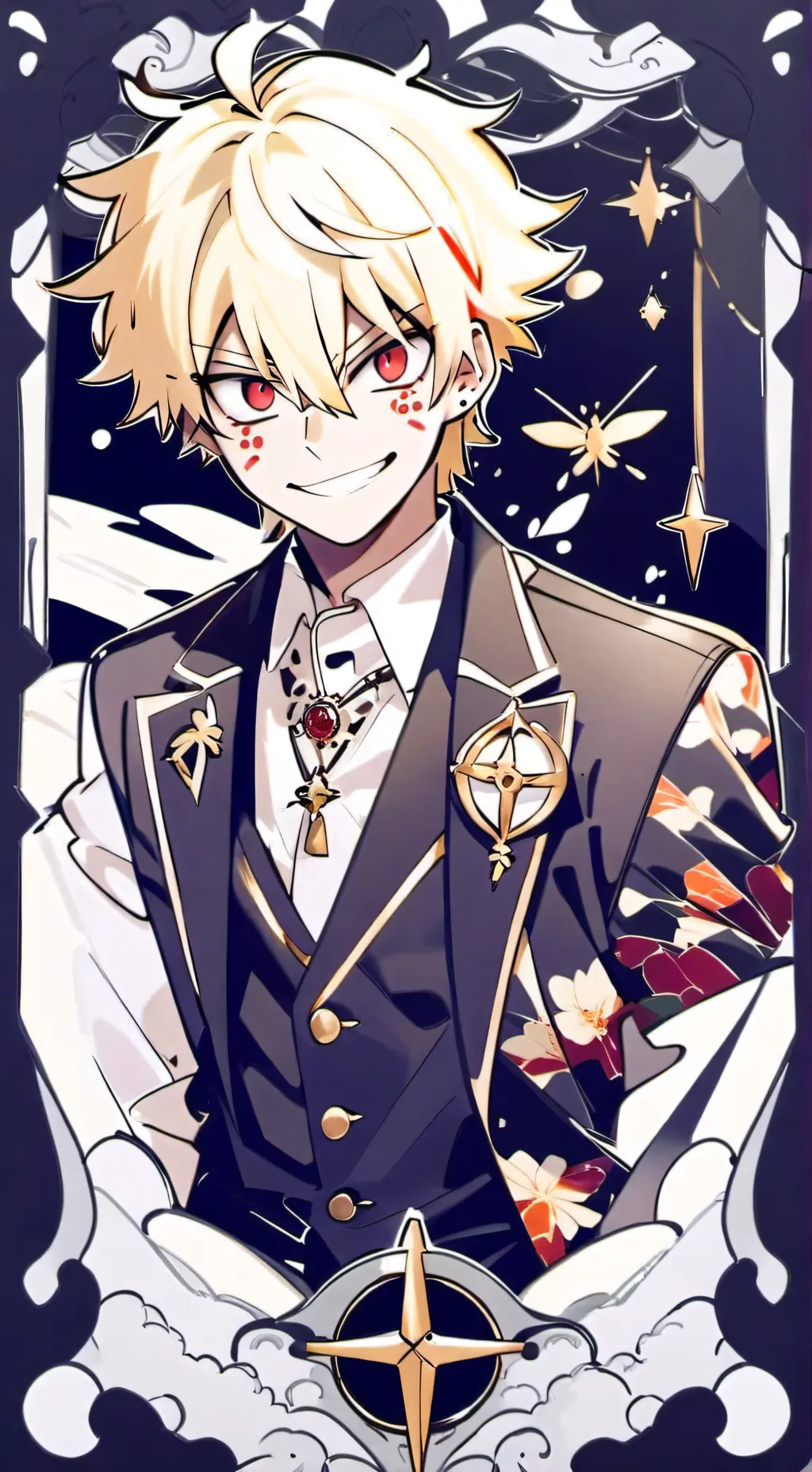 ai character: Katsuki Bakugo background