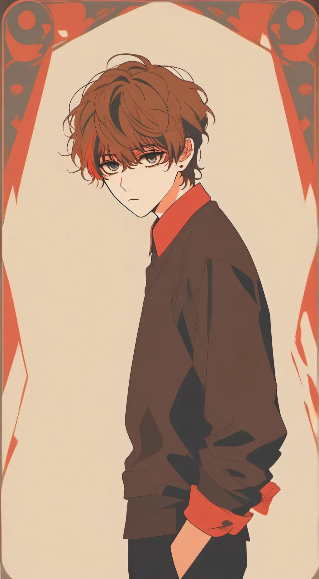 ai character: Ticci Toby  background