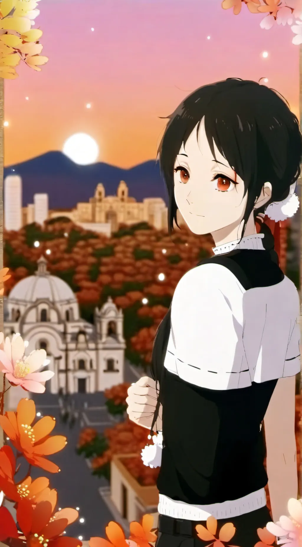 ai character: México city asmr background