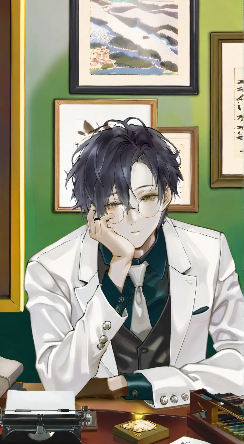 ai character: ♥  D ★ m i e n . background