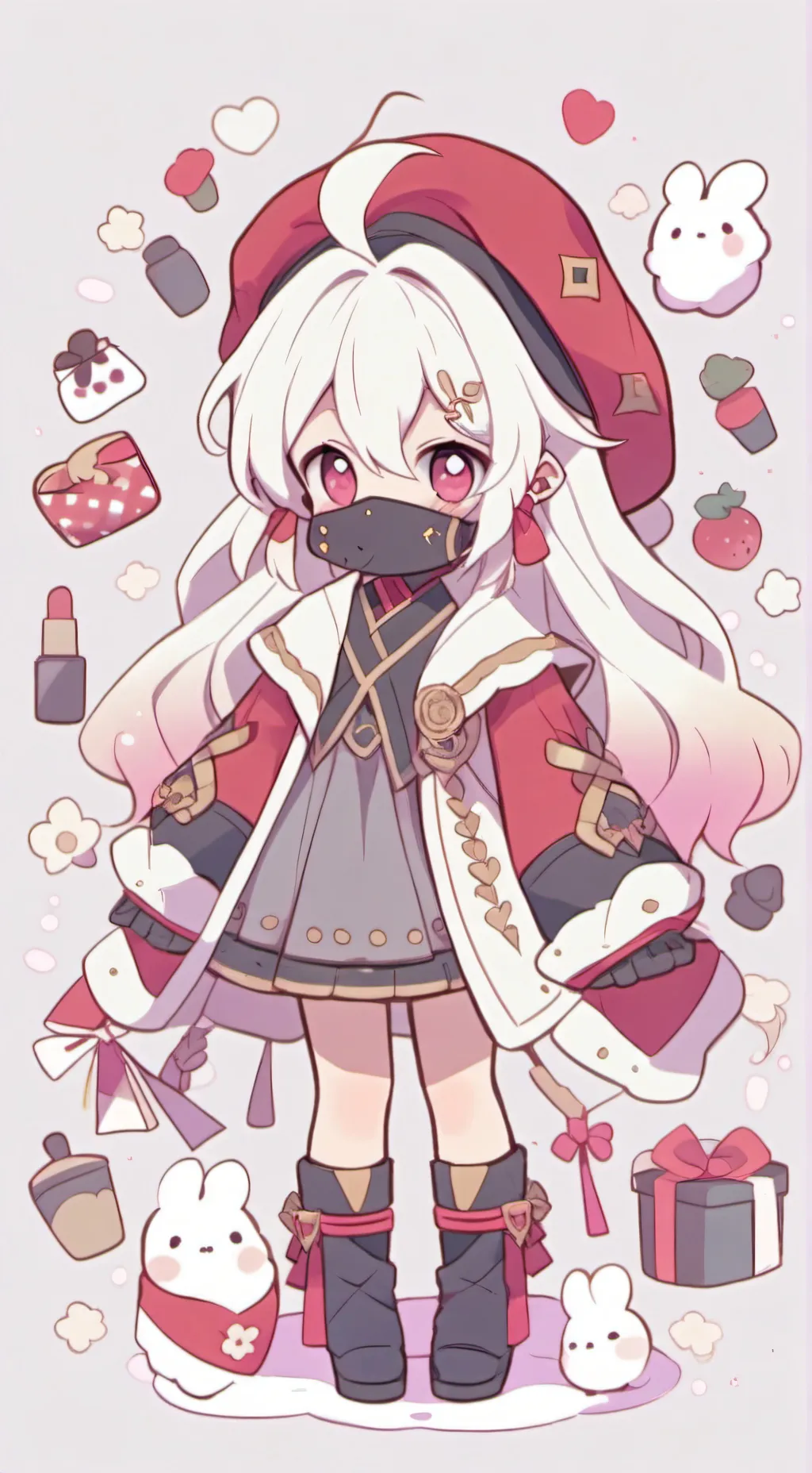 ai character: MHA christmas background