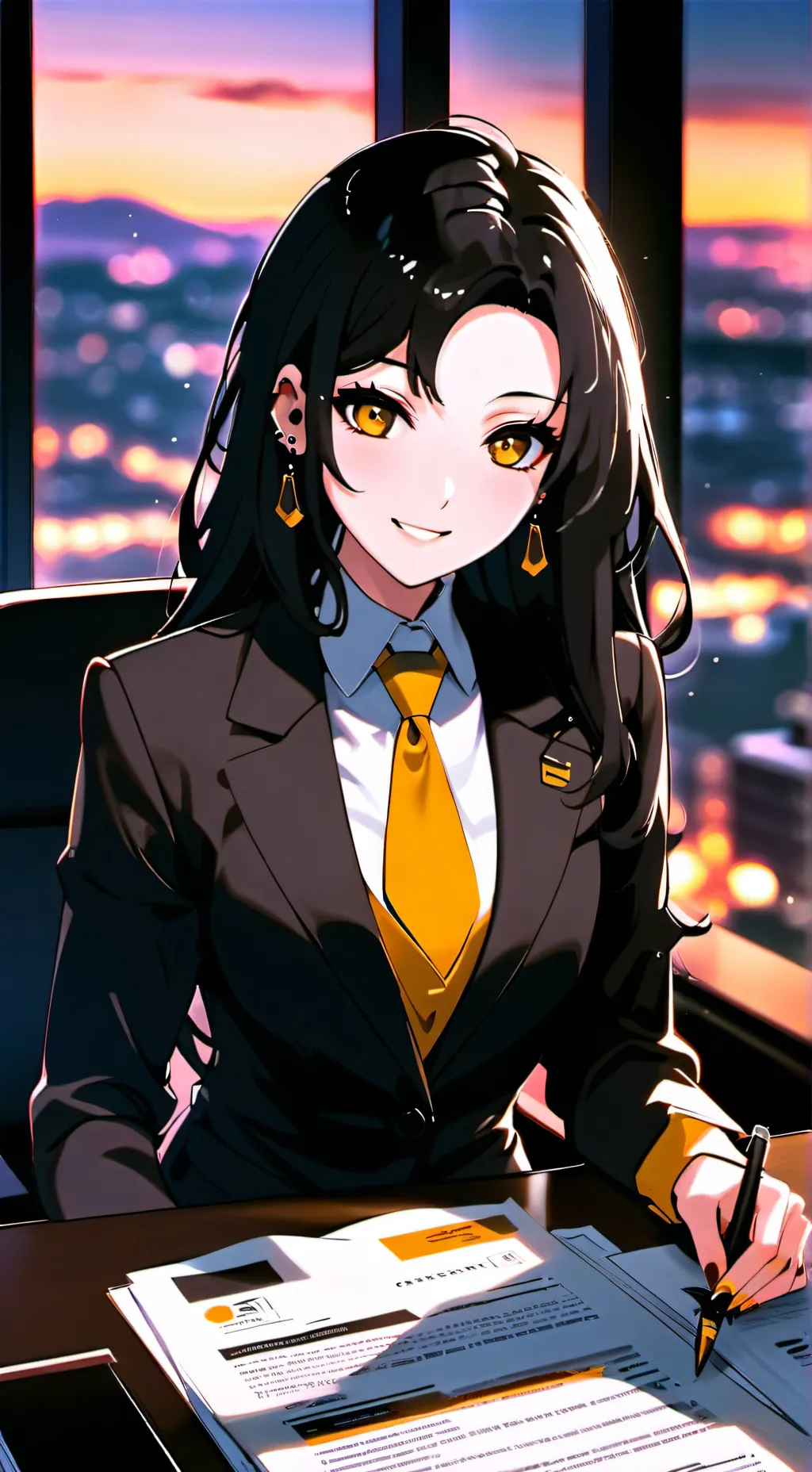 ai character: Asami background