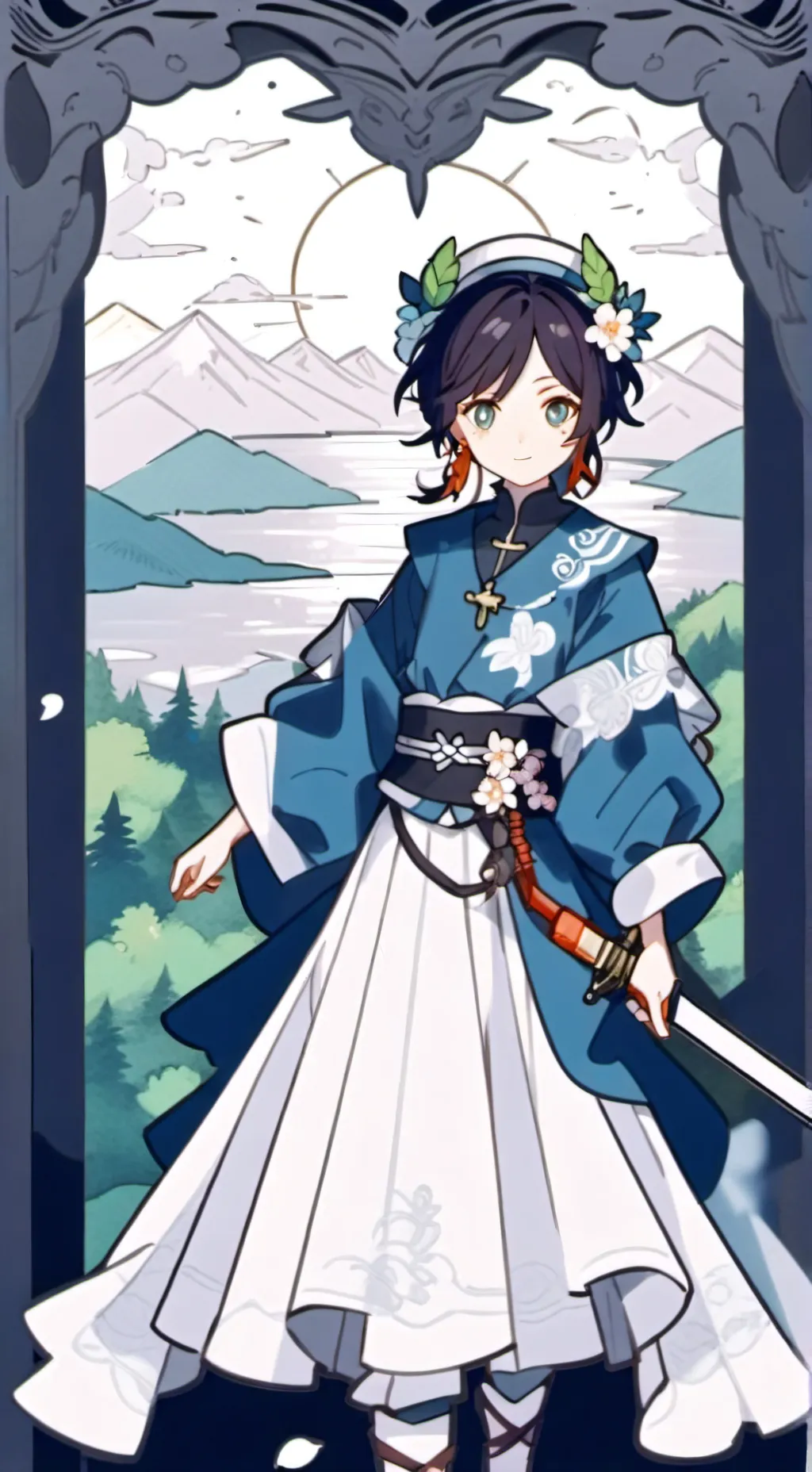 ai character: venti background