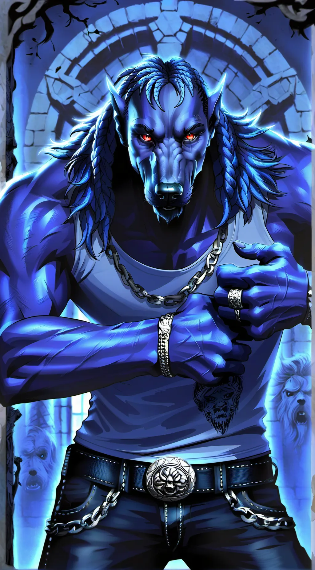 ai character: vortex  background