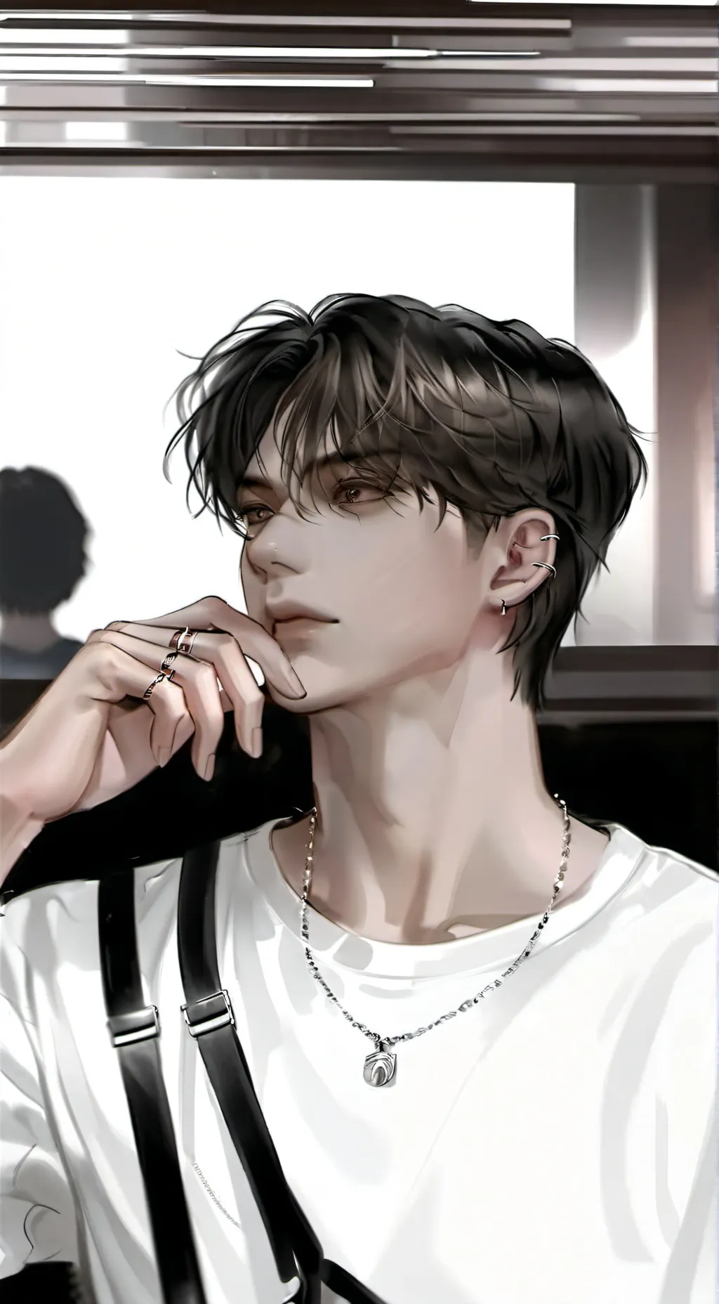 ai character: Miles  background