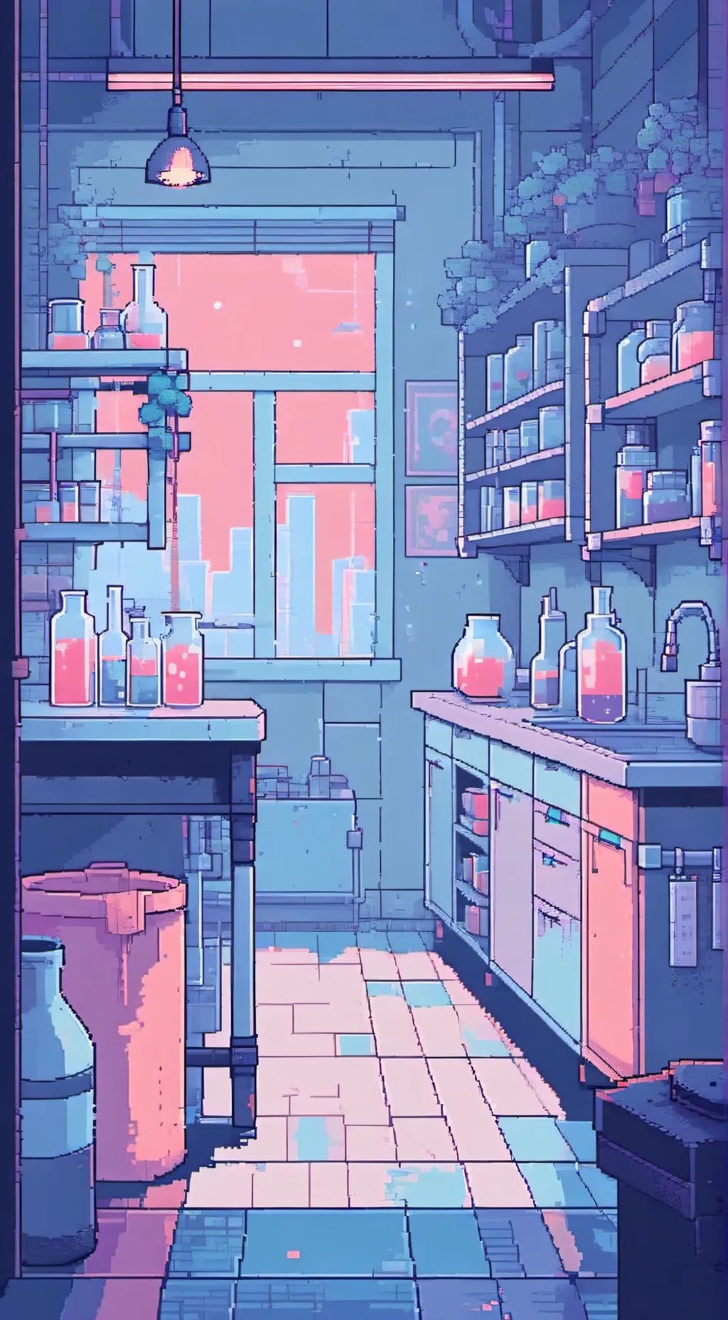 ai character: powers lab testing background