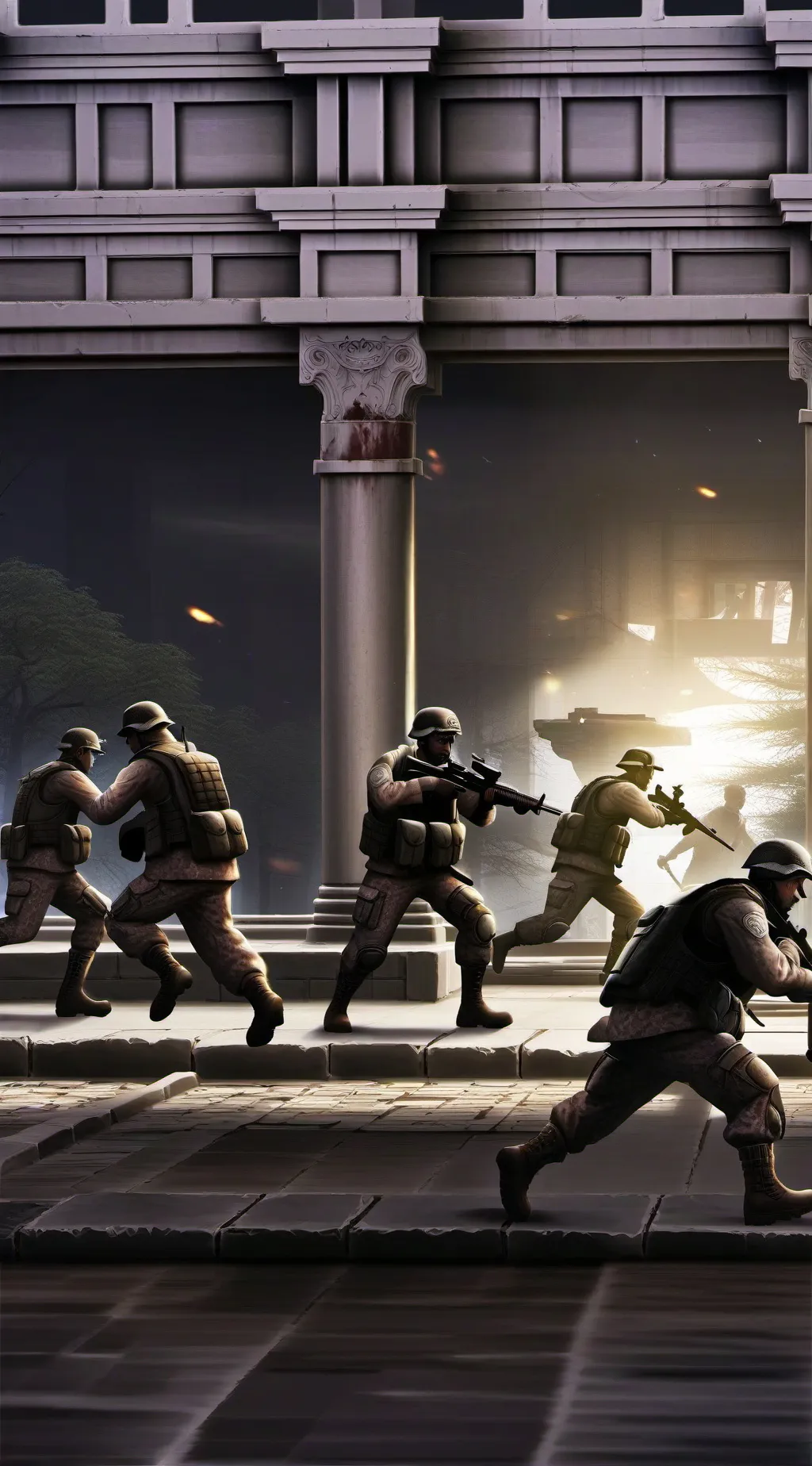 ai character: Israel vs. Palesti background