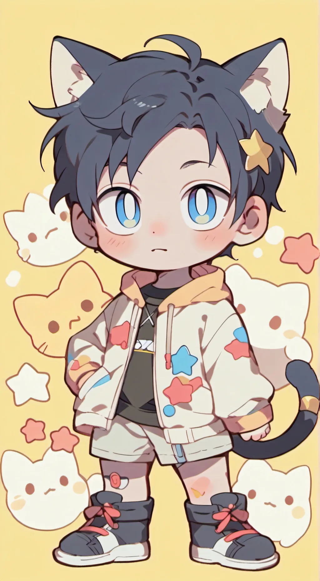 ai character: Emiz Zayne  background