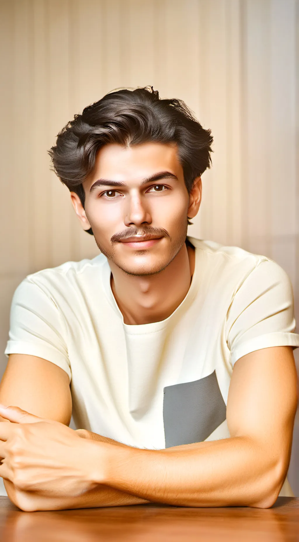 ai character: Sebastián  background