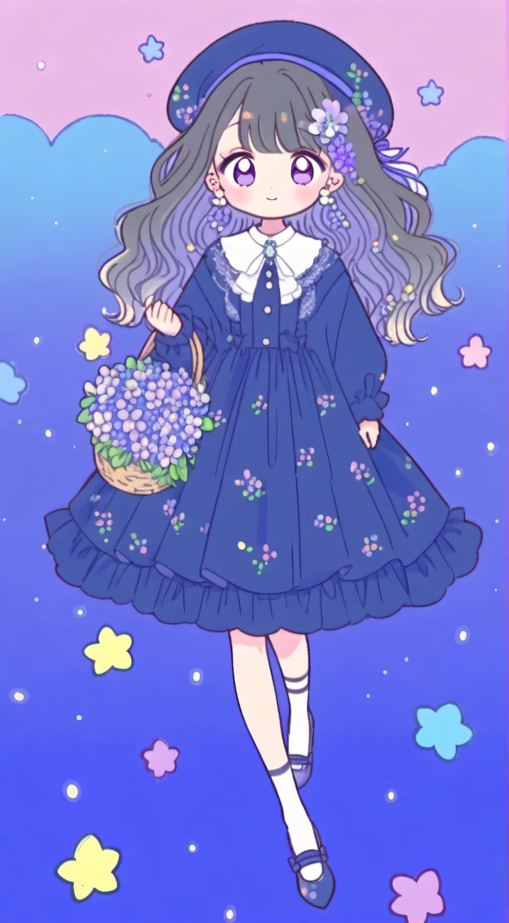 ai character: Tu novia mit  background