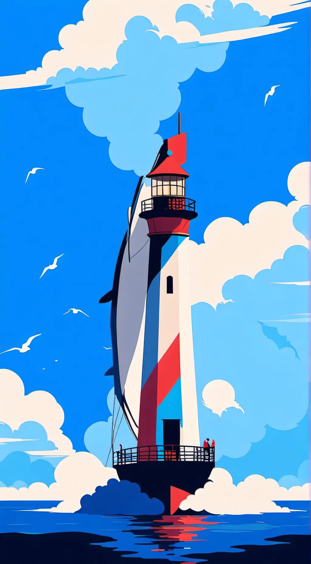 ai character: black background