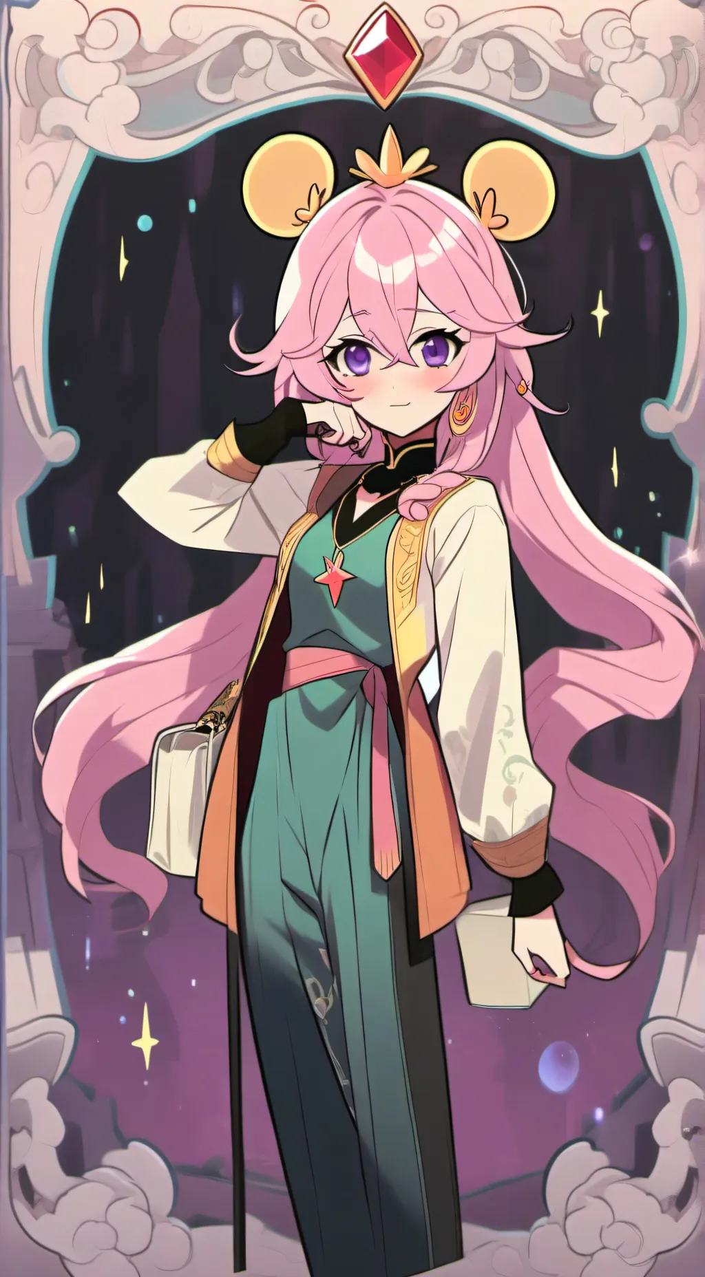 ai character: shikagami background