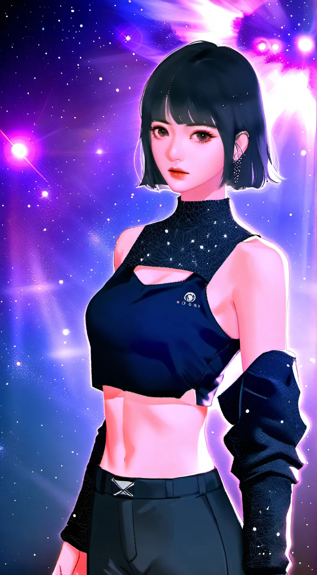 ai character: Luna💫💫🪻🪻 background