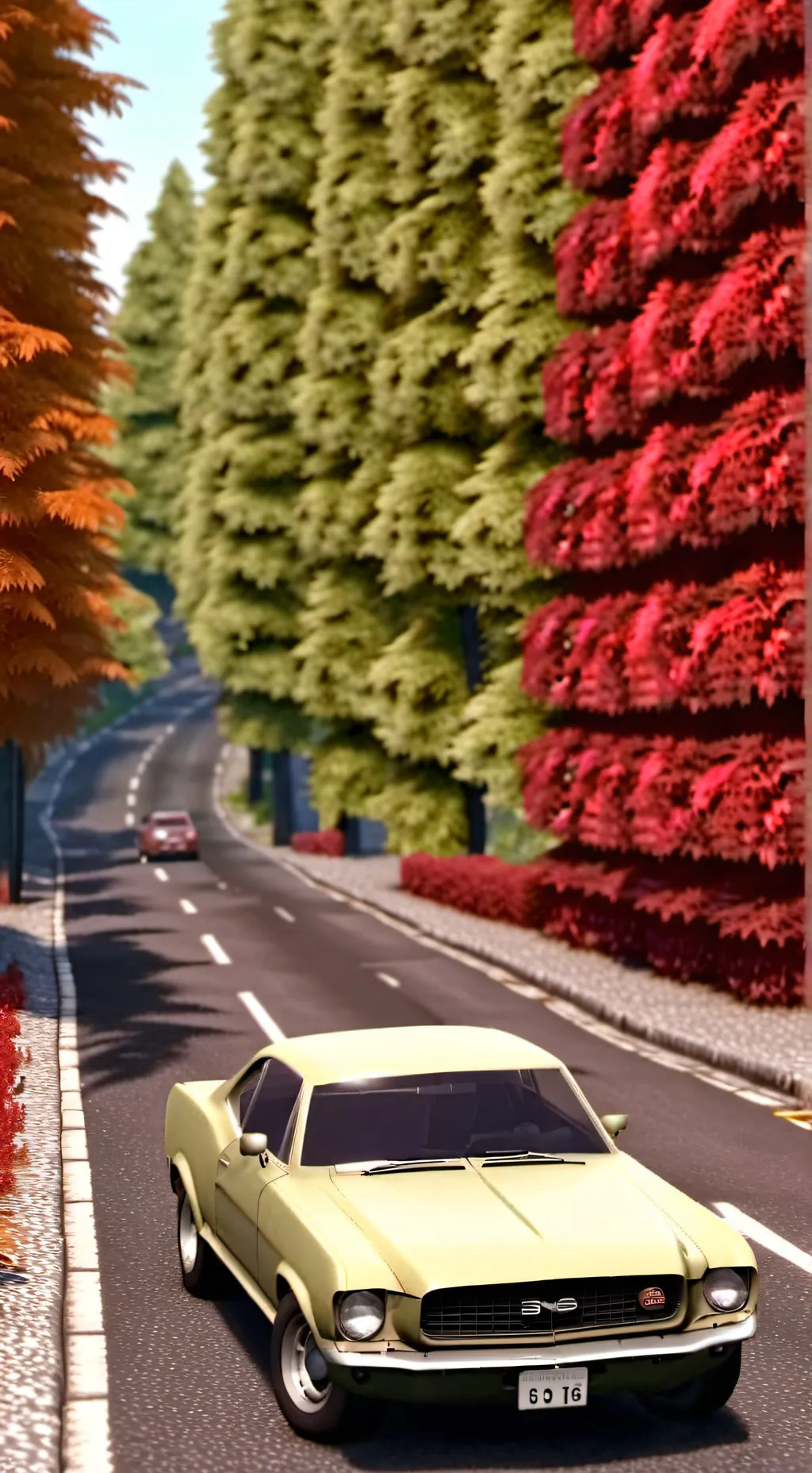 ai character: aot road trip background