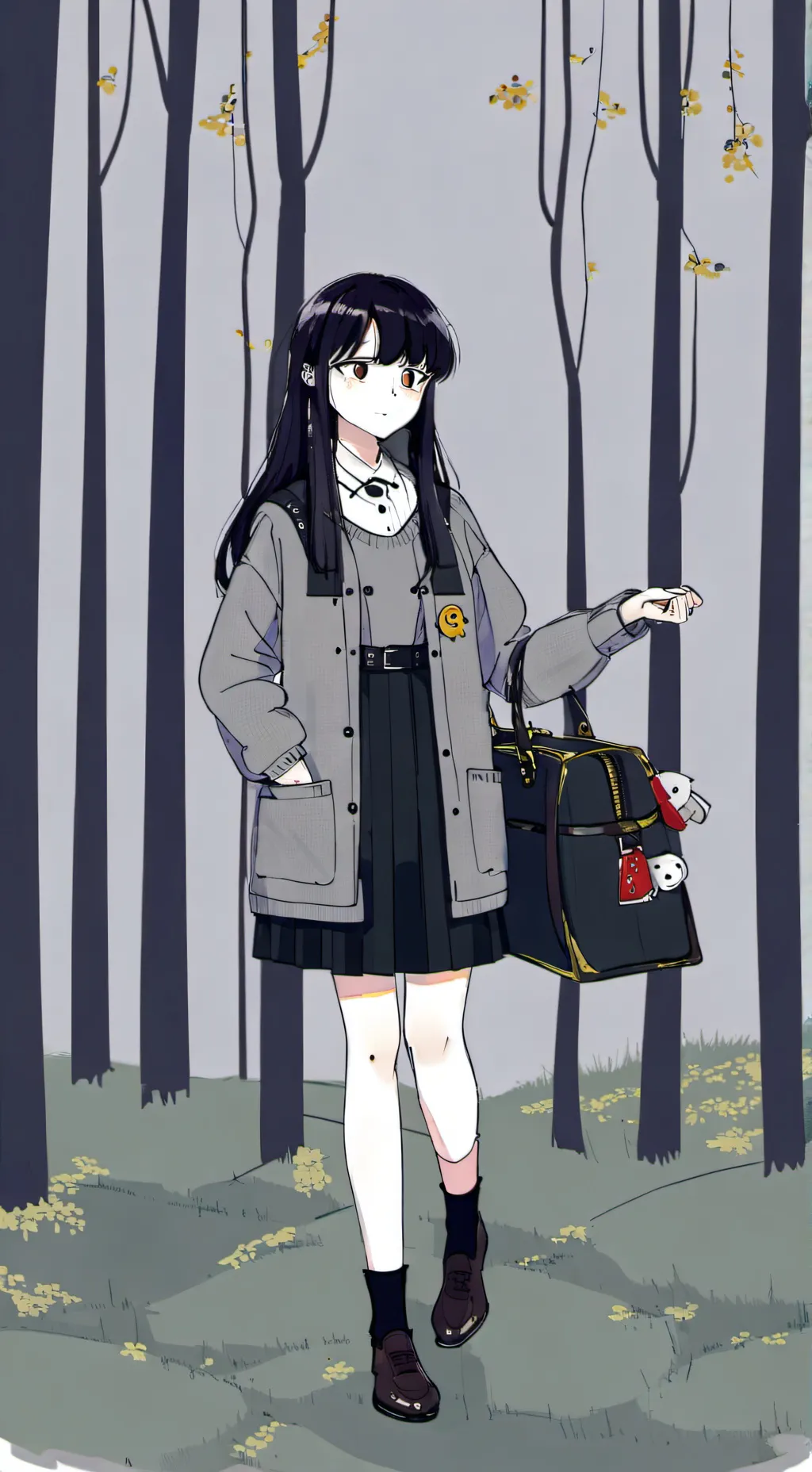 ai character: Komi-san background