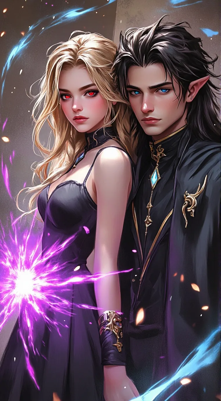 ai character: Liza and Damien background