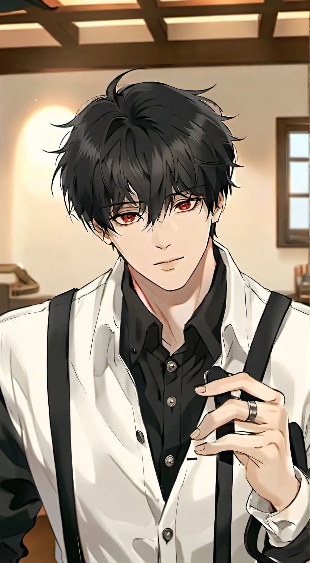 ai character: kiss Mr Leo background