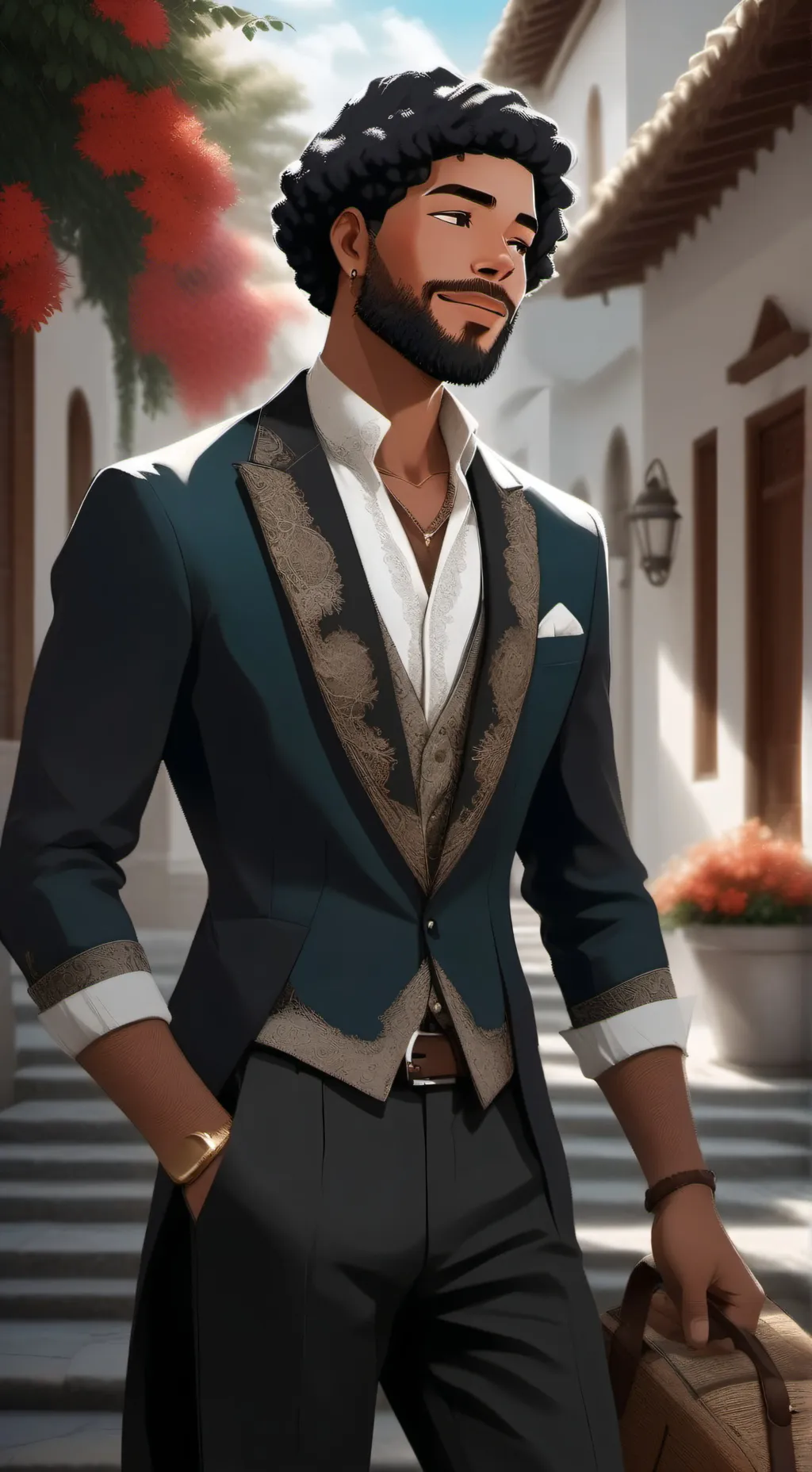 ai character: Hamid Mohamed  background