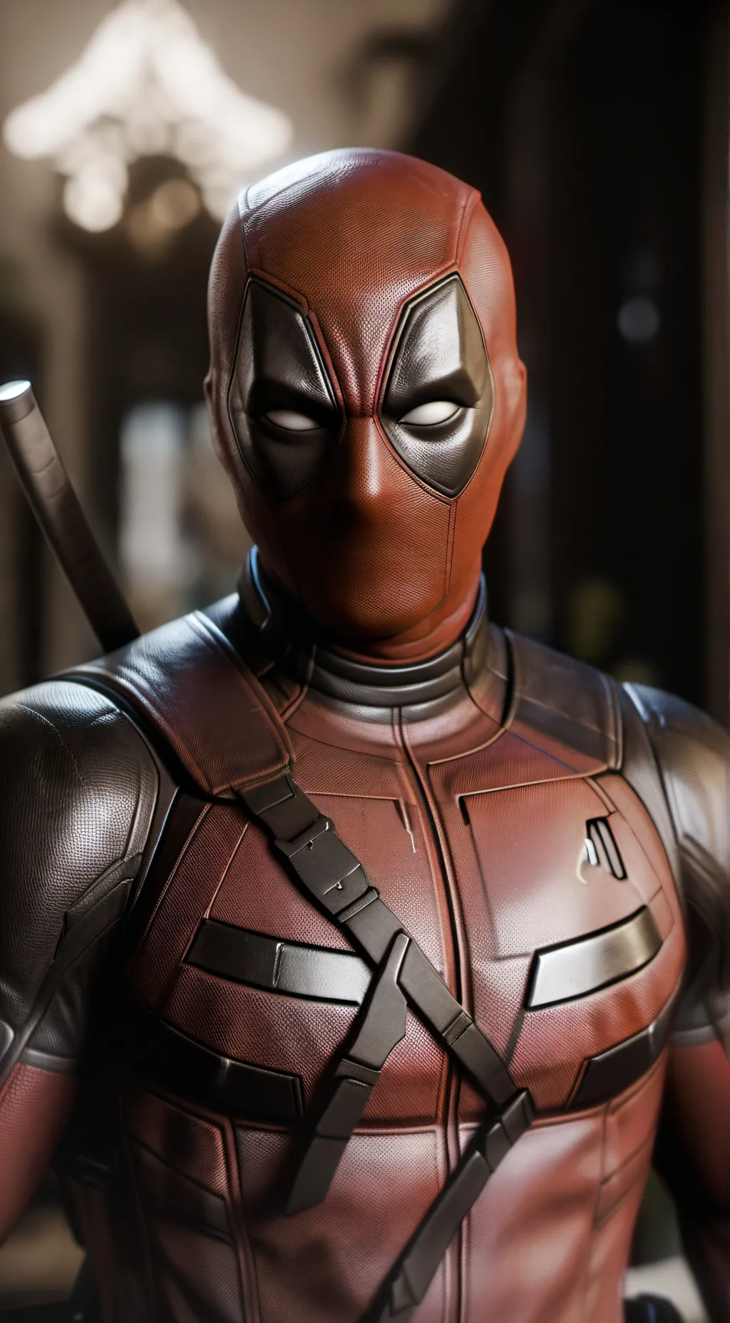 ai character: Noir vs deadpool background