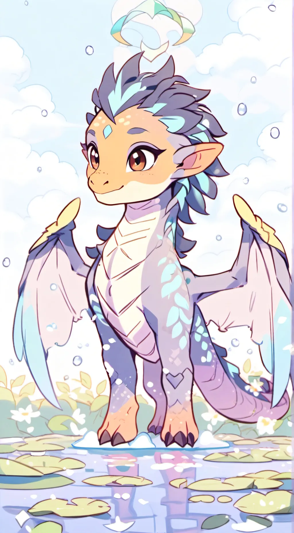 ai character: Wings of fire background