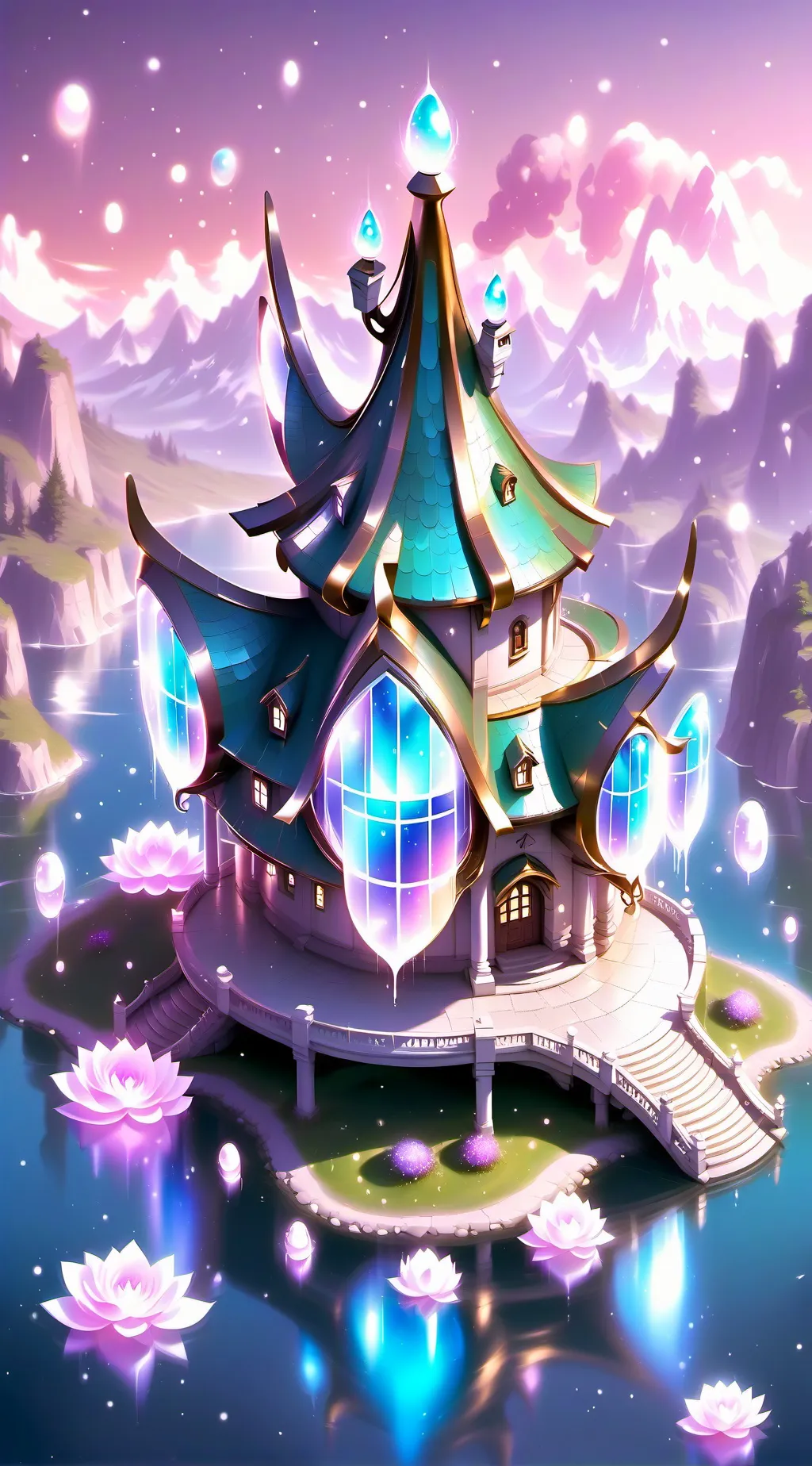 ai character: Castle of powers 👑 background