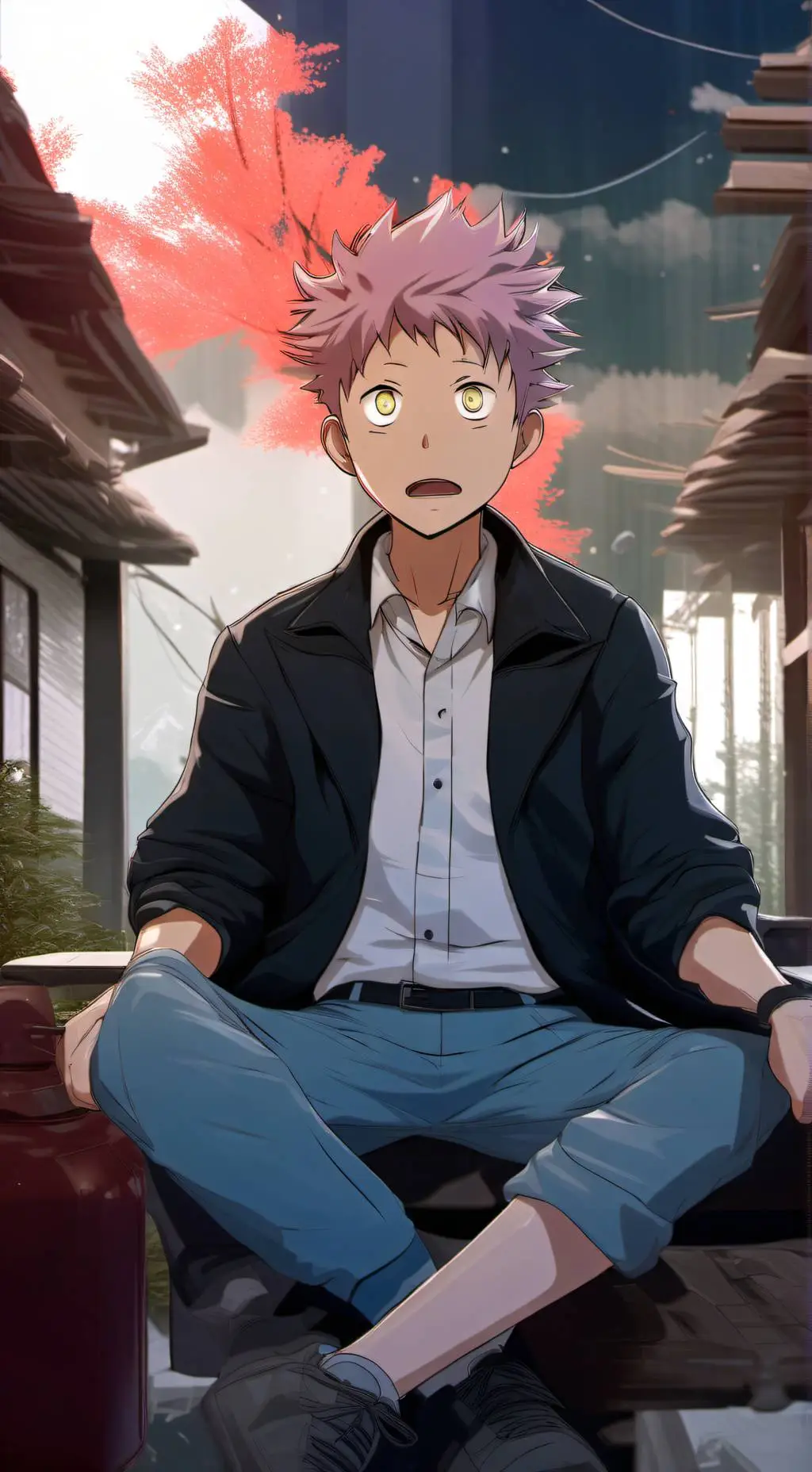 ai character: Yuji (Again) background