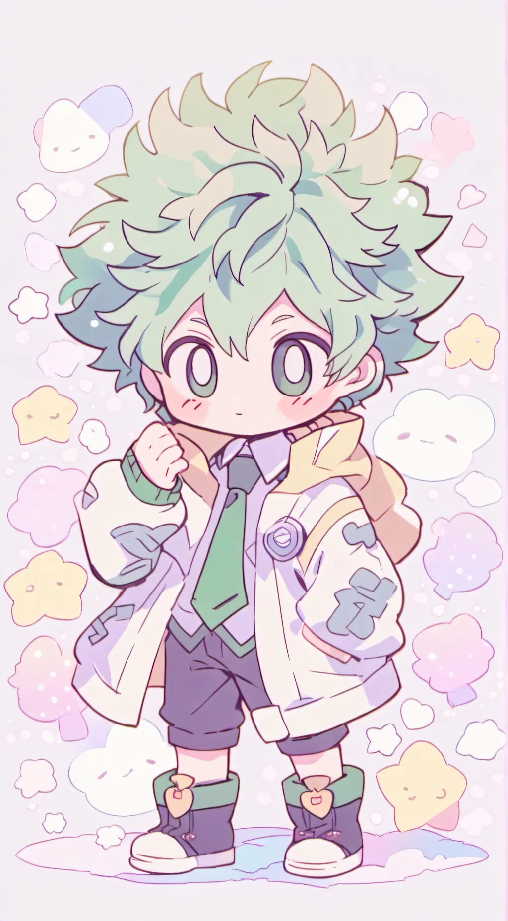 ai character: Izuku mindora♥︎ background