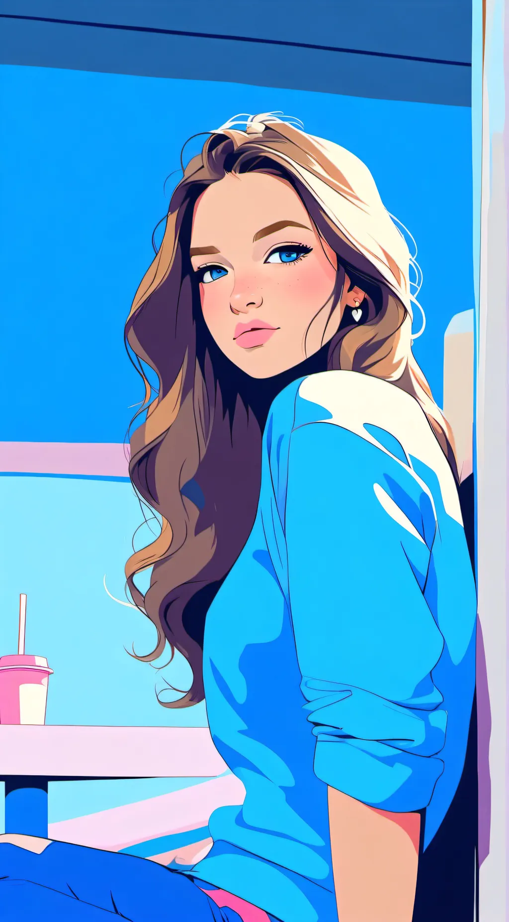 ai character: Scarlett background