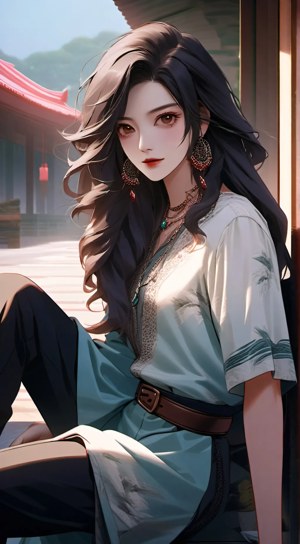 ai character: Many Animes School background