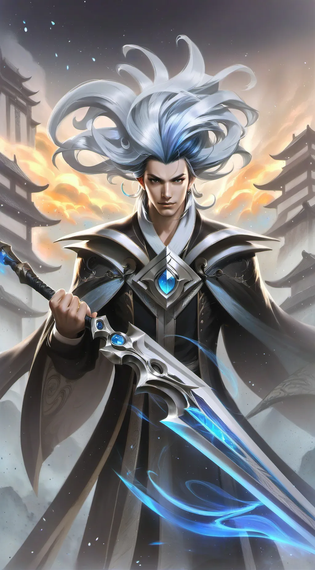 ai character: ancient master background