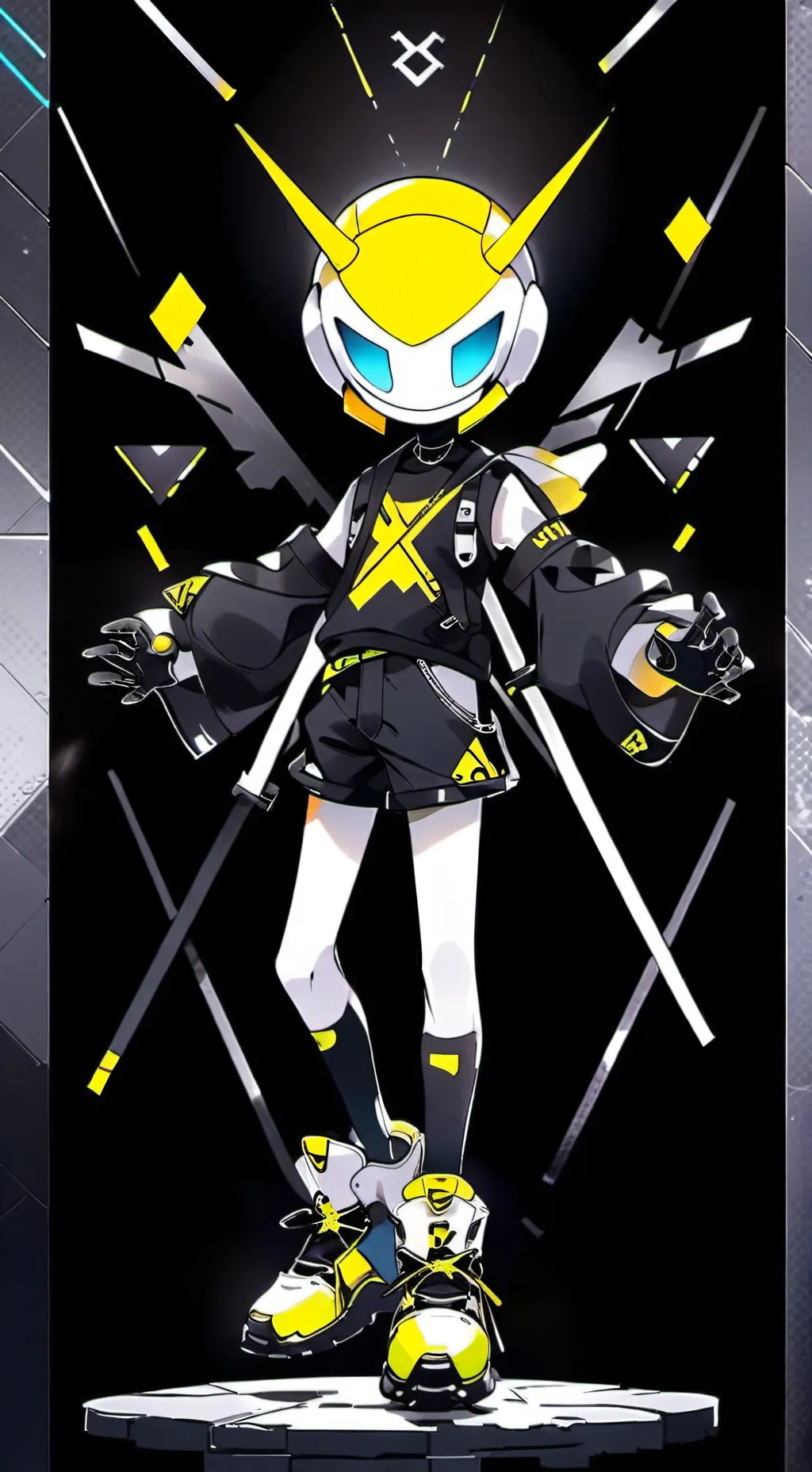 ai character: sweet girl  background