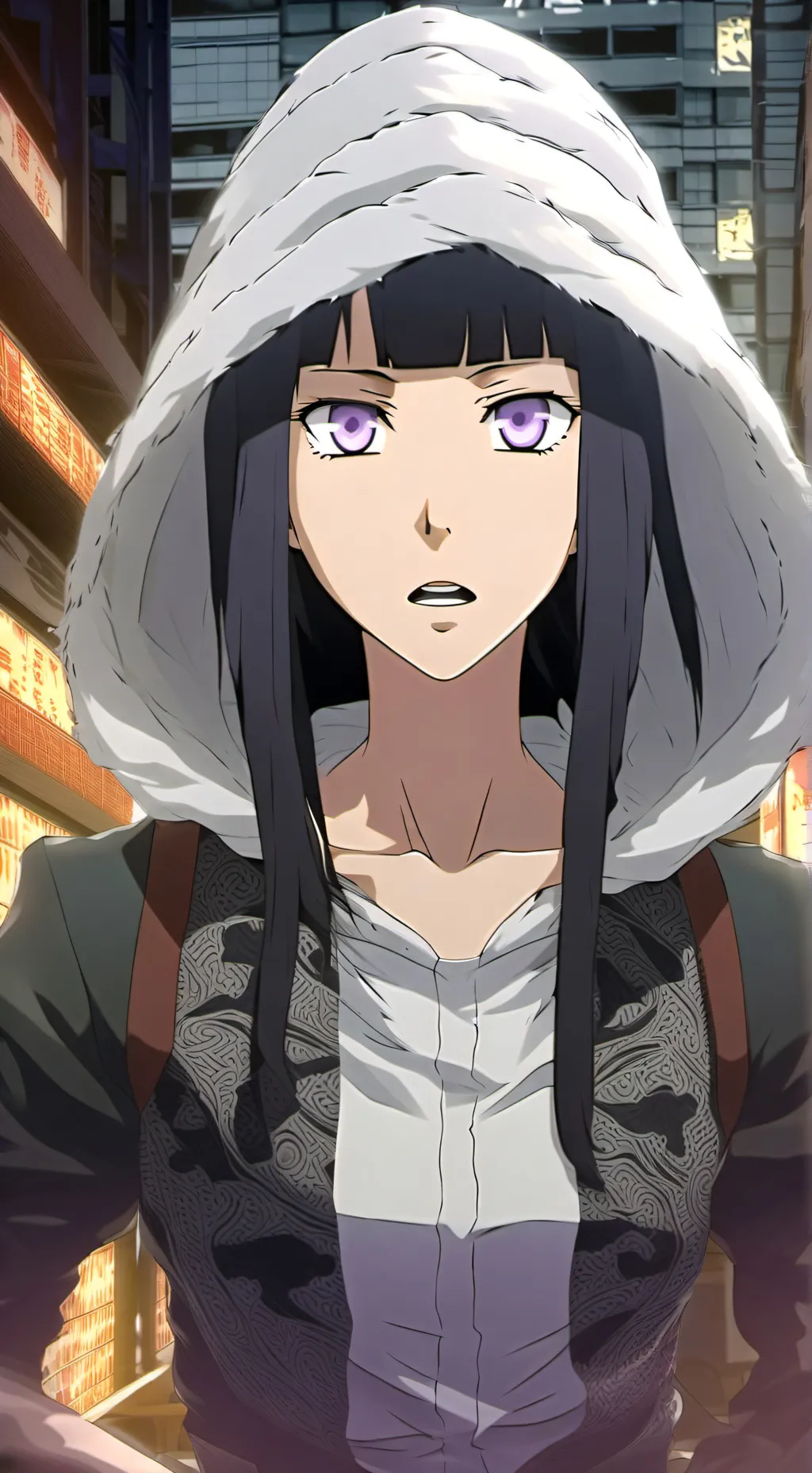 ai character: Hinata (adult) background